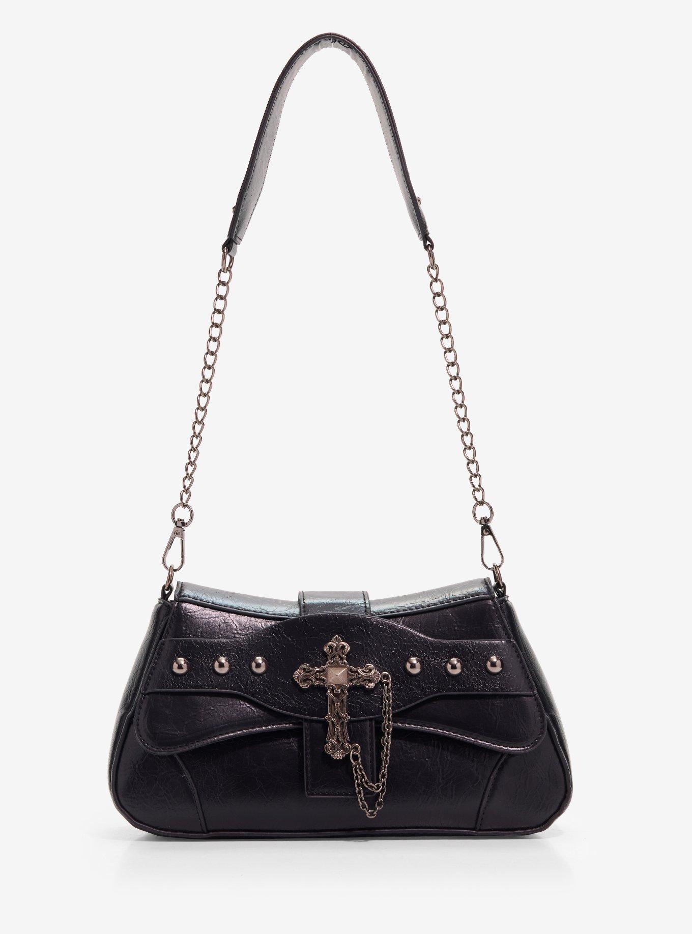 Social Collision Chained Cross Shoulder Bag, , hi-res