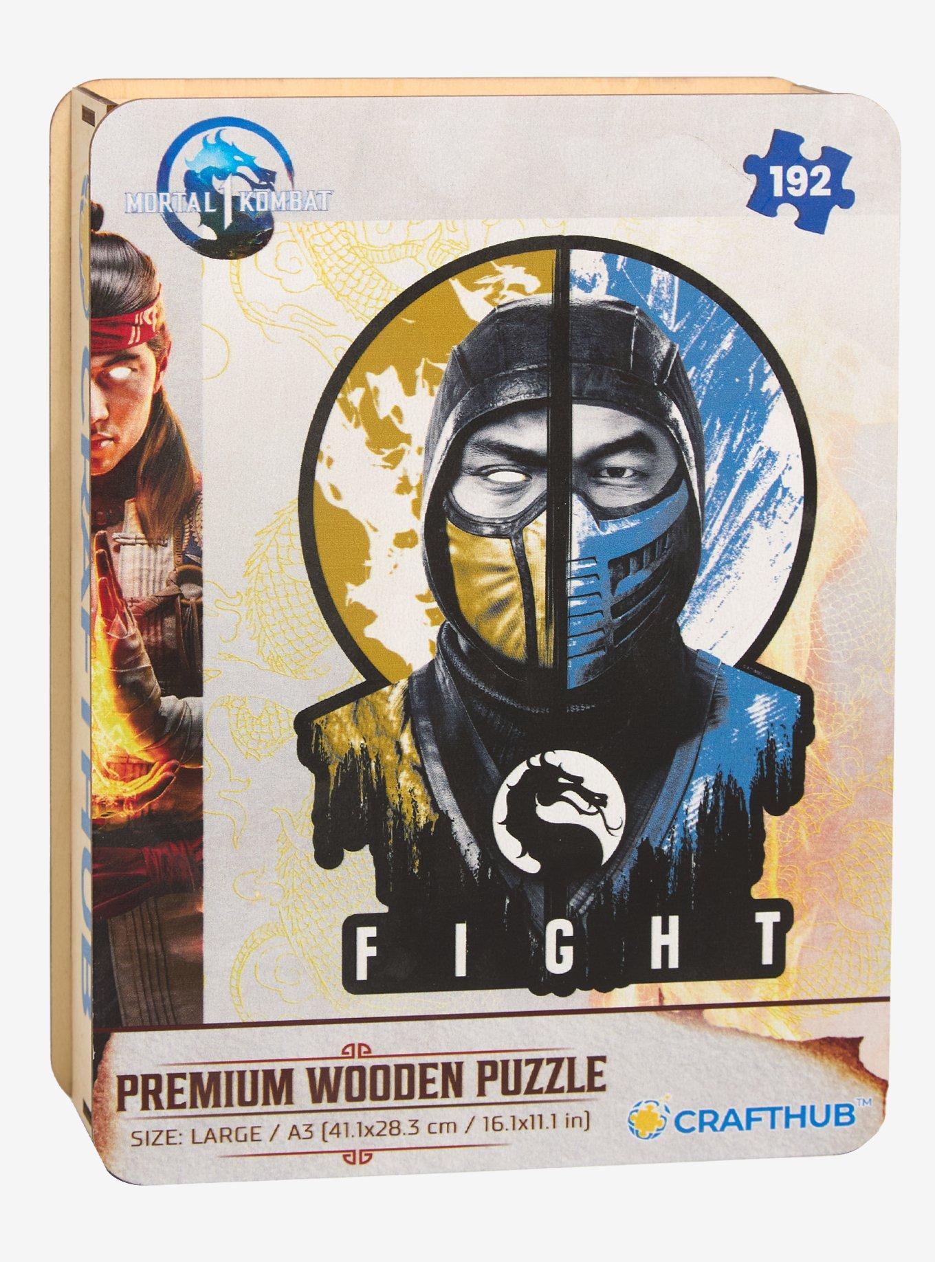 Mortal Kombat Scorpion & Sub-Zero Wooden Puzzle, , hi-res