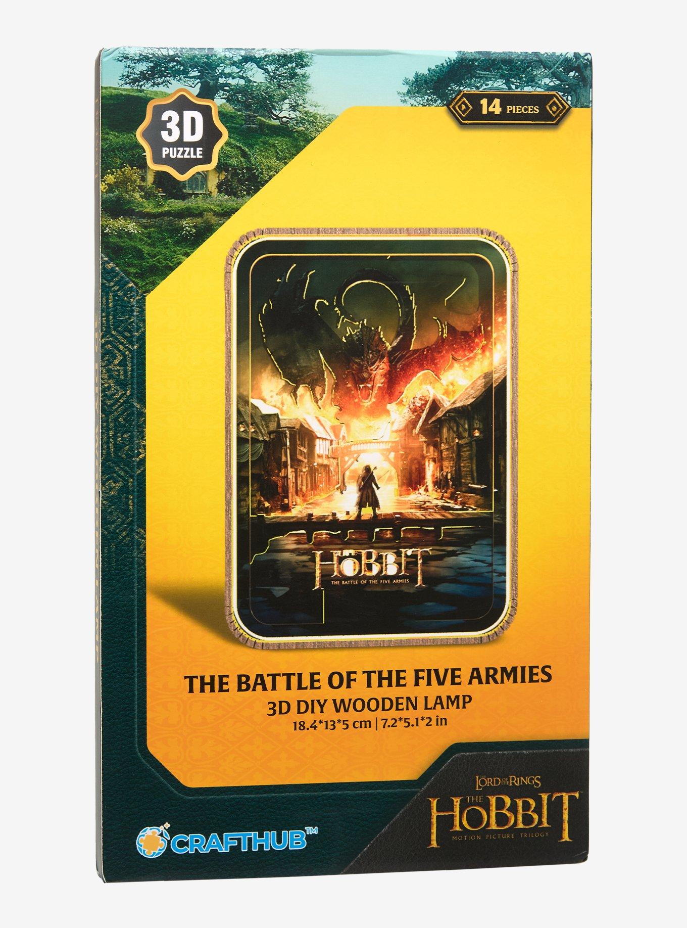 The Hobbit Battle Of Five Armies 3D LED Lamp Wooden Puzzle, , hi-res