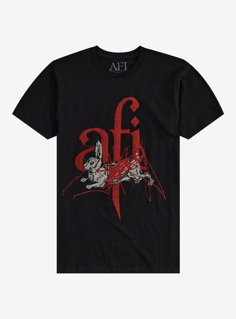 AFI Rabbit Scribble T-Shirt | Hot Topic