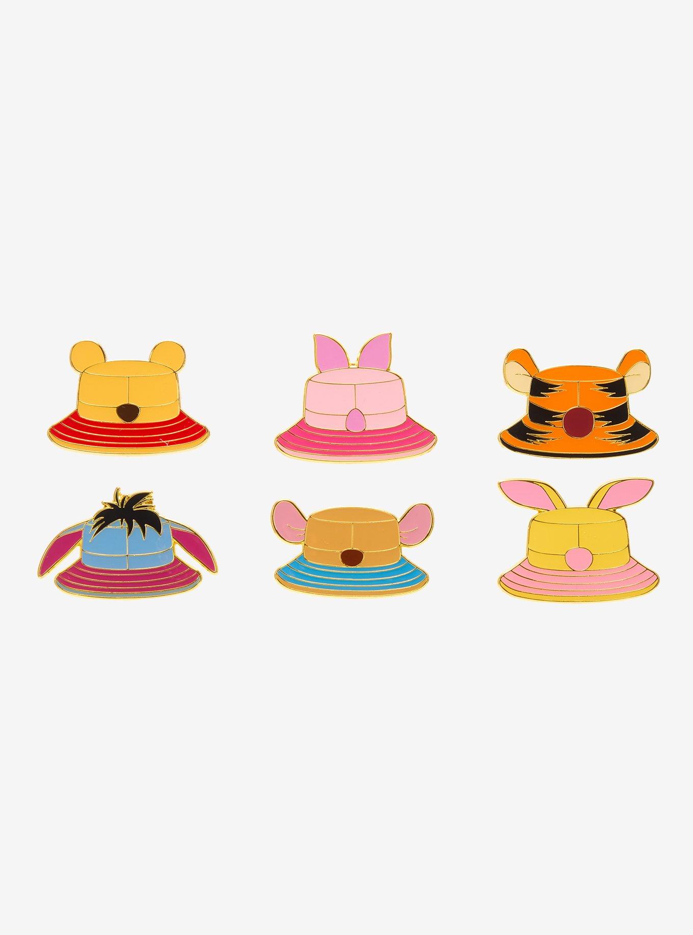Loungefly Disney Winnie the Pooh Character Bucket Hats Blind Box Enamel Pin - BoxLunch Exclusive, , hi-res