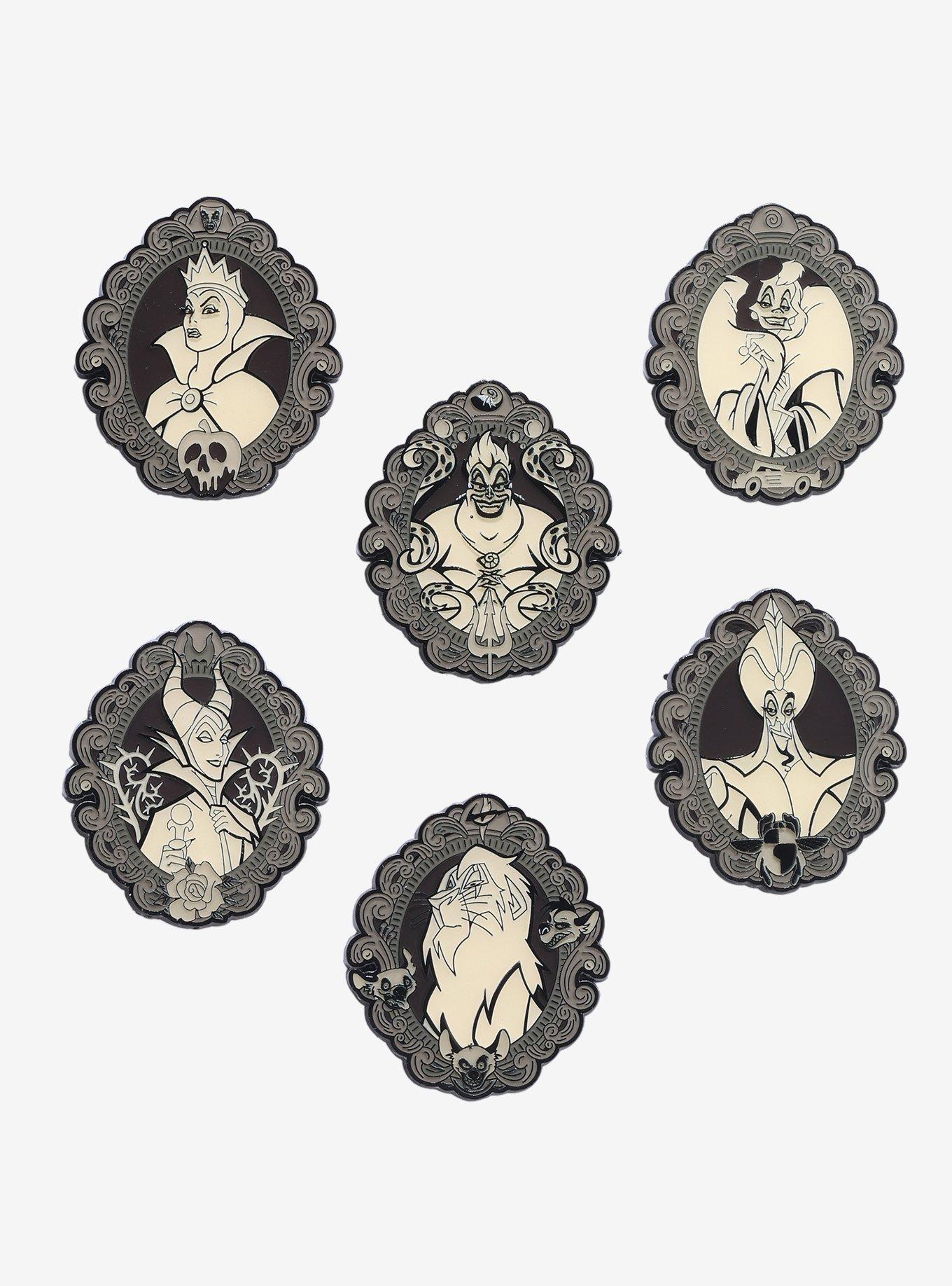 Loungefly Disney Villains Cameos Glow-in-the-Dark Blind Box Enamel Pin - BoxLunch Exclusive, , hi-res