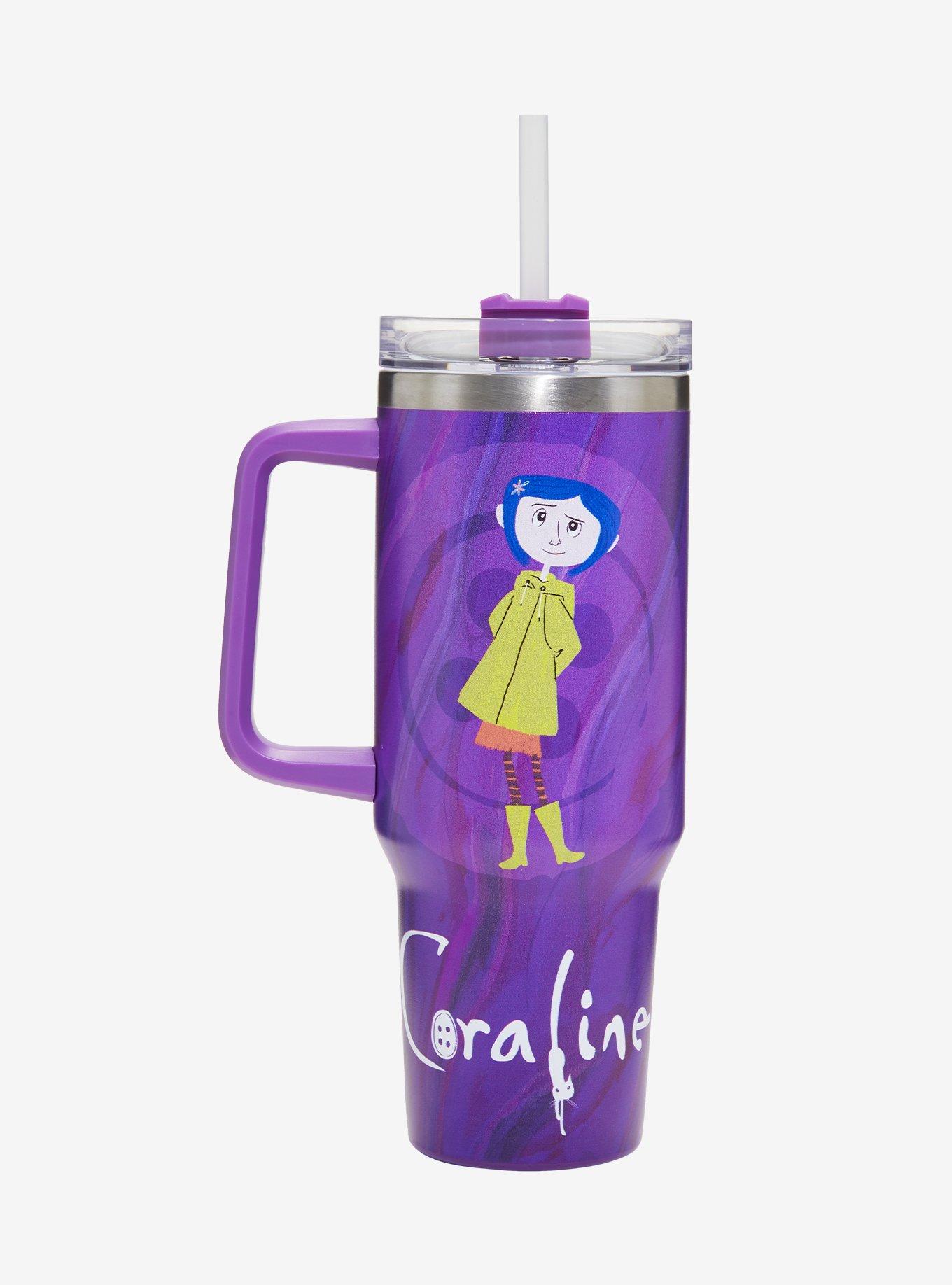 Coraline Swirl Stainless Steel Travel Cup