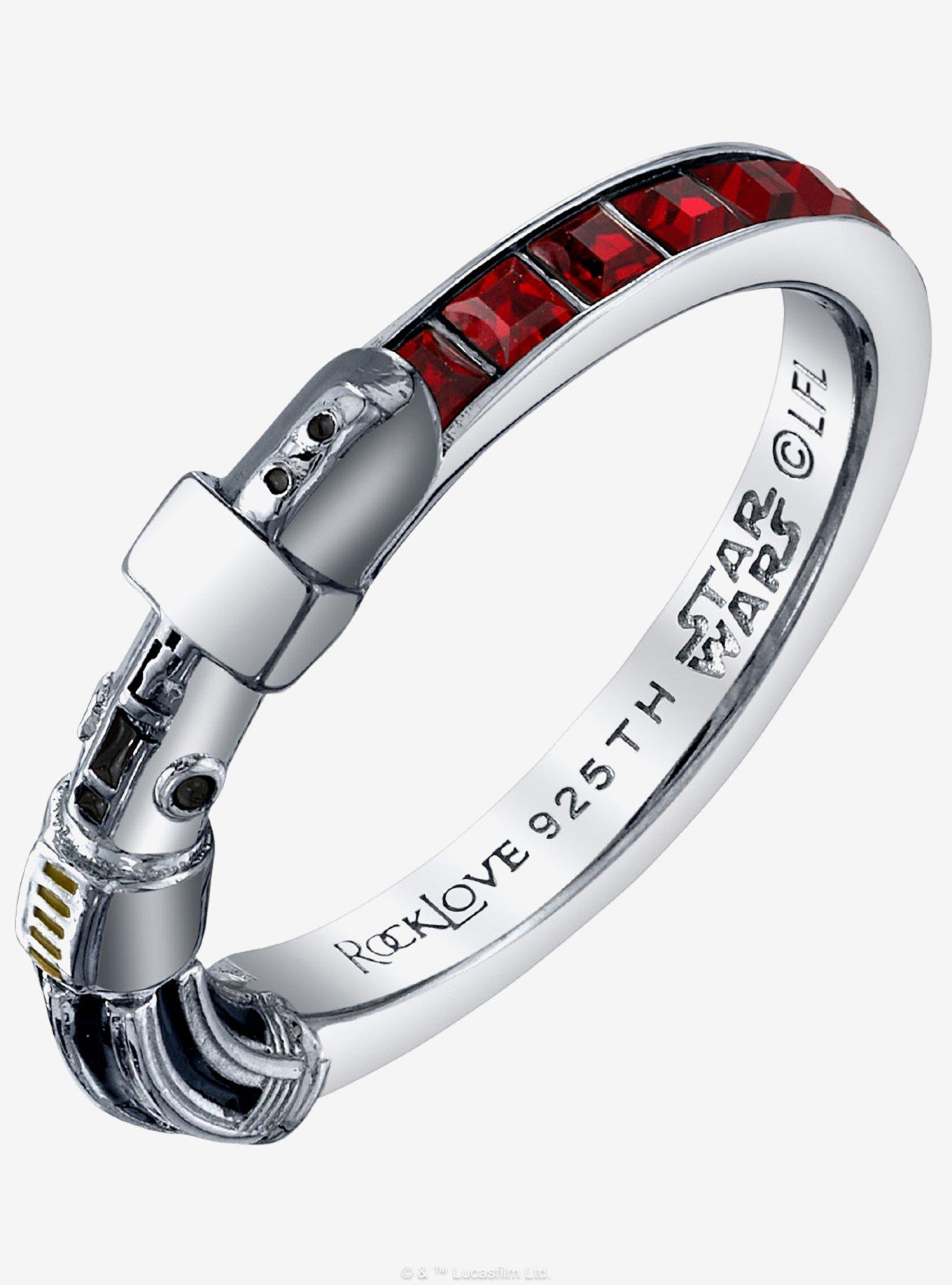 Star Wars X RockLove Darth Vader Crystal Lightsaber Ring, , hi-res