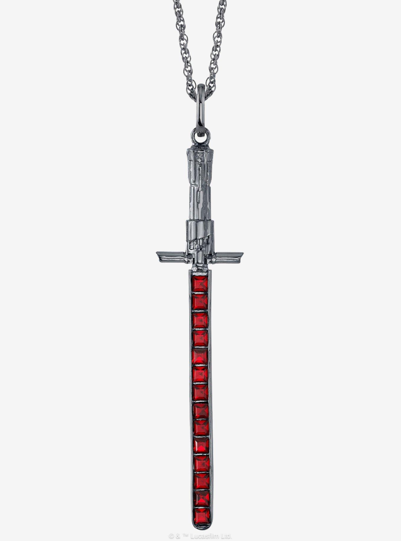 Star Wars X RockLove Kylo Ren Crystal Lightsaber Necklace, , hi-res