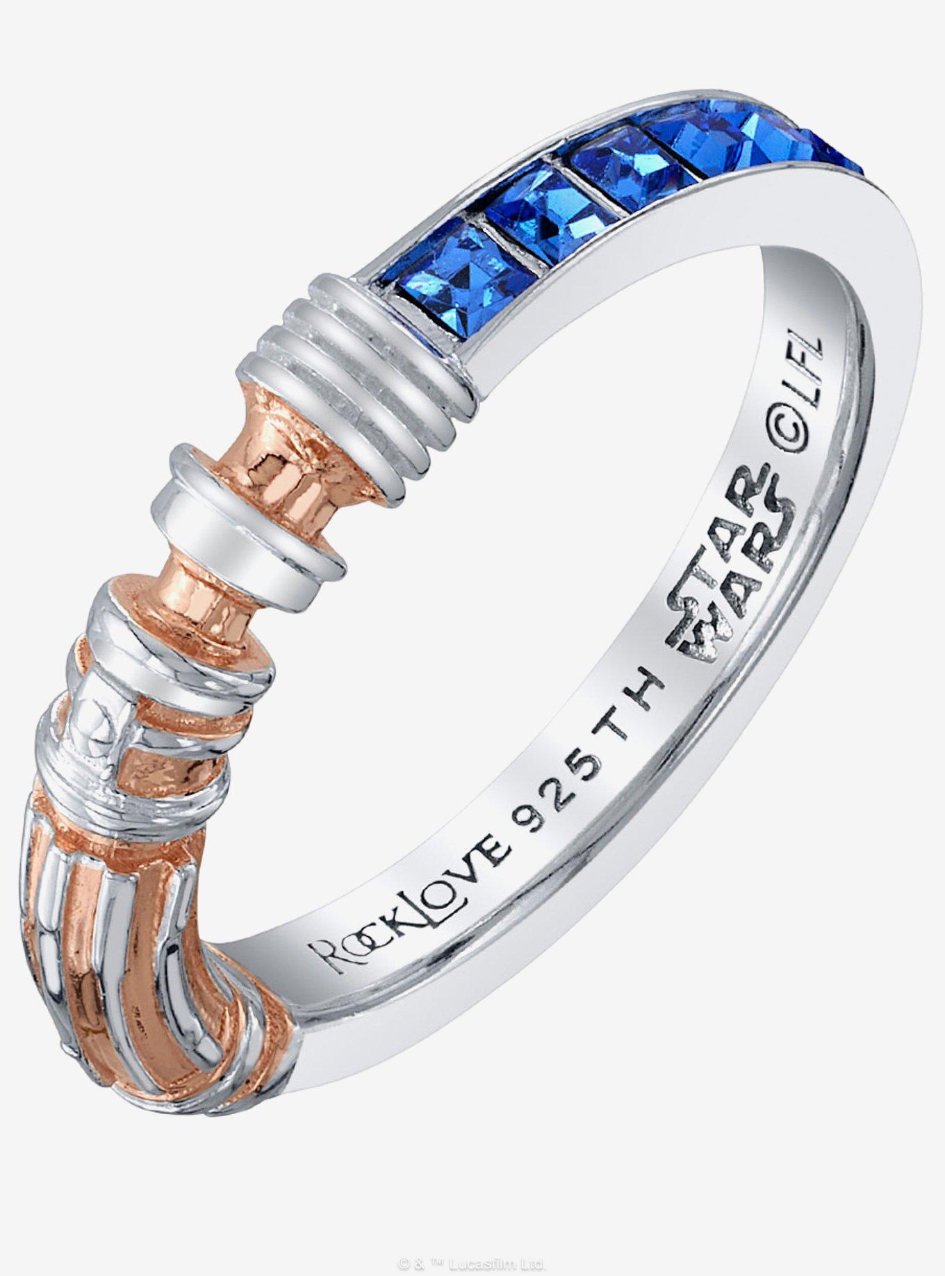 Star Wars X RockLove Leia Organa Crystal Lightsaber Ring, , hi-res