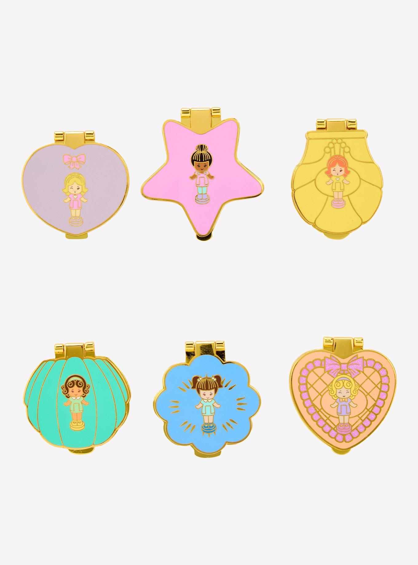 Whatever! Makes You Happy Polly Pocket Compact Mirror Blind Box Enamel Pin &mdash; BoxLunch Exclusive, , hi-res