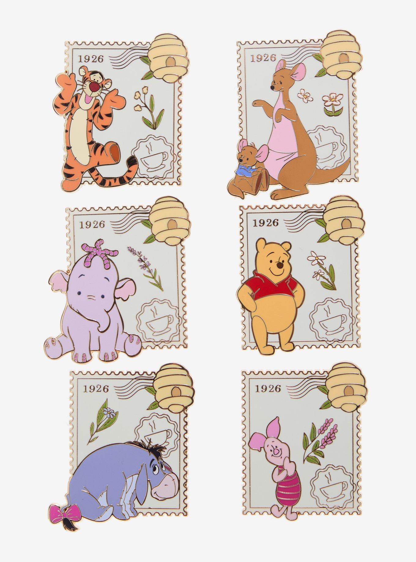 Disney Winnie the Pooh Character Stamp Blind Box Enamel Pin - BoxLunch Exclusive, , hi-res