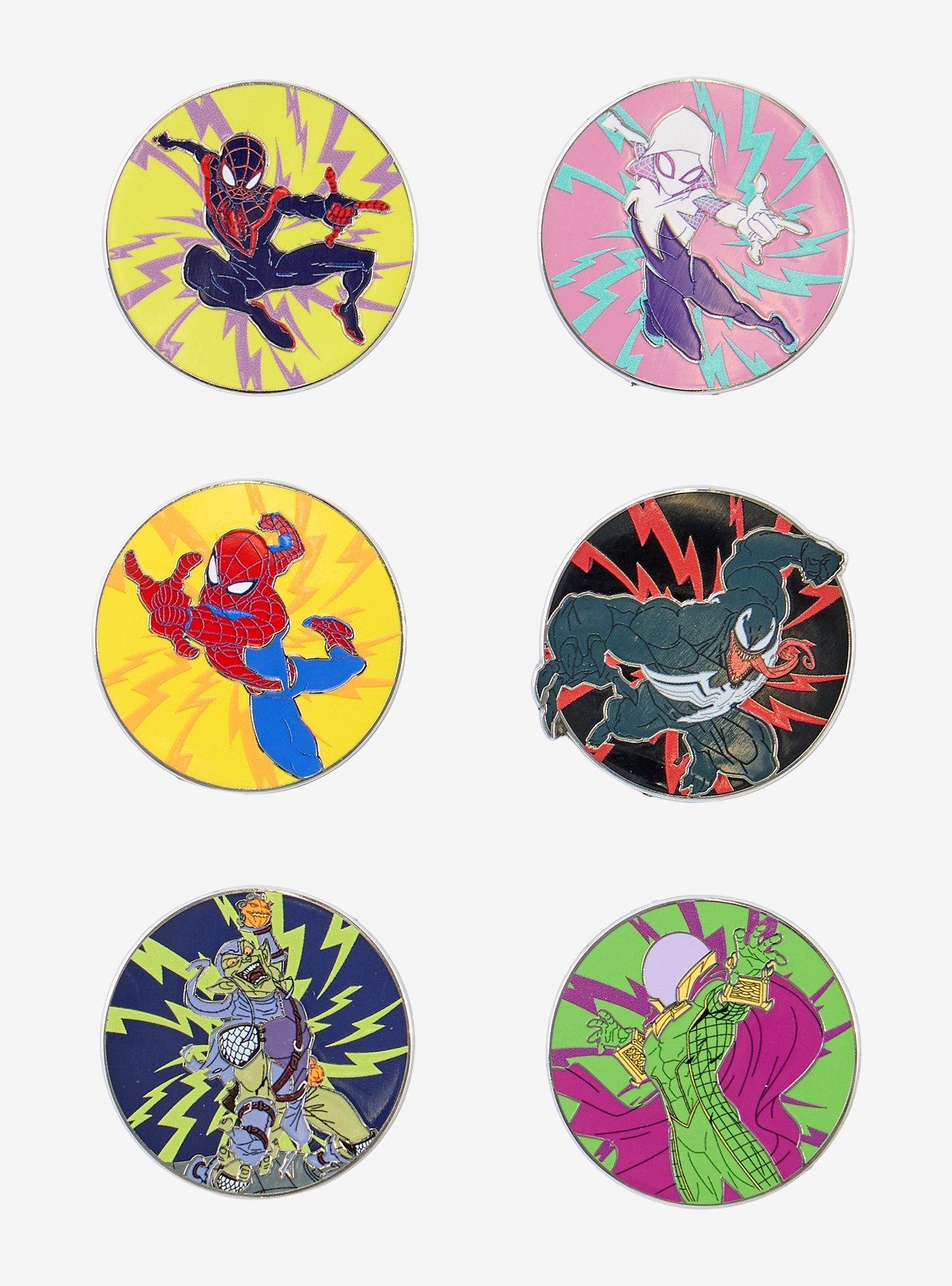 Marvel Spider-Man Characters Blind Box Enamel Pin - BoxLunch Exclusive, , hi-res
