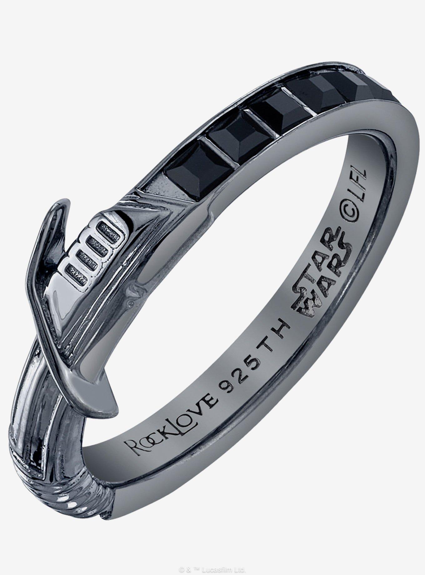Star Wars X RockLove Darksaber Crystal Lightsaber Ring, , hi-res
