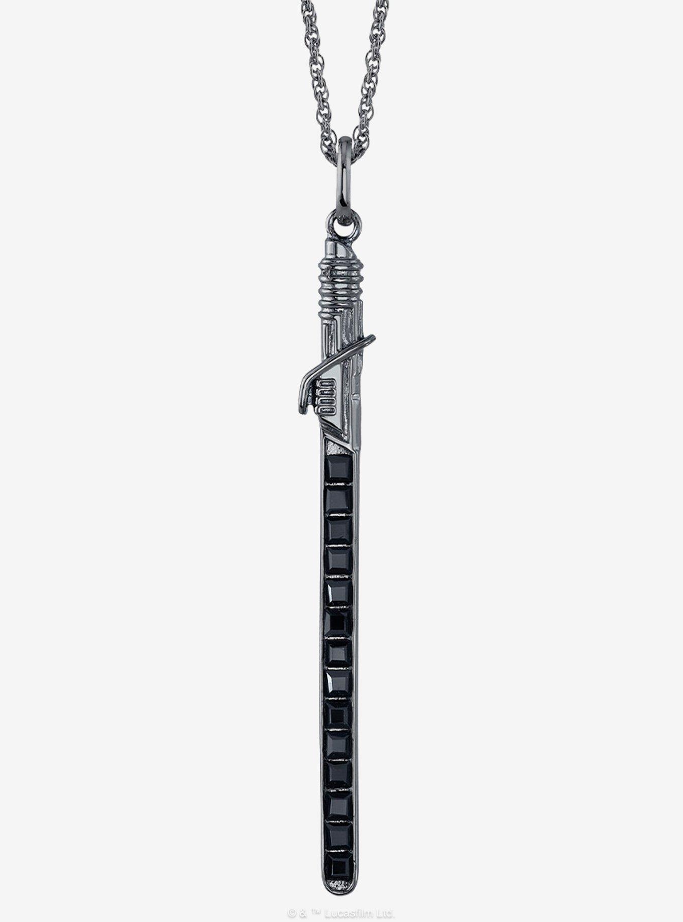 Star Wars X RockLove Darksaber Crystal Lightsaber Necklace, , hi-res
