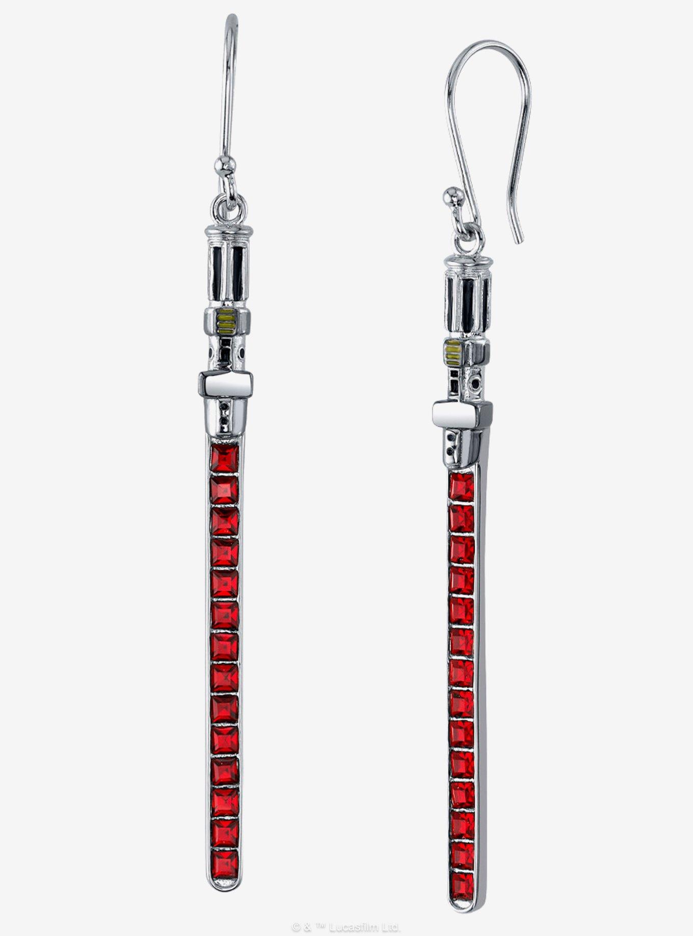 Star Wars X RockLove Darth Vader Crystal Lightsaber Earrings, , hi-res