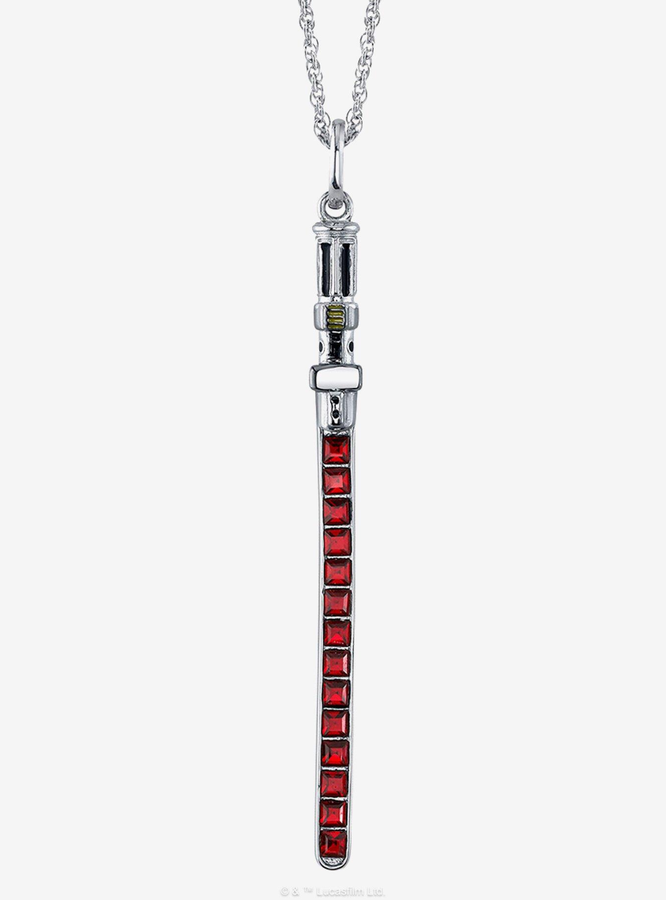 Star Wars X RockLove Darth Vader Crystal Lightsaber Necklace, , hi-res