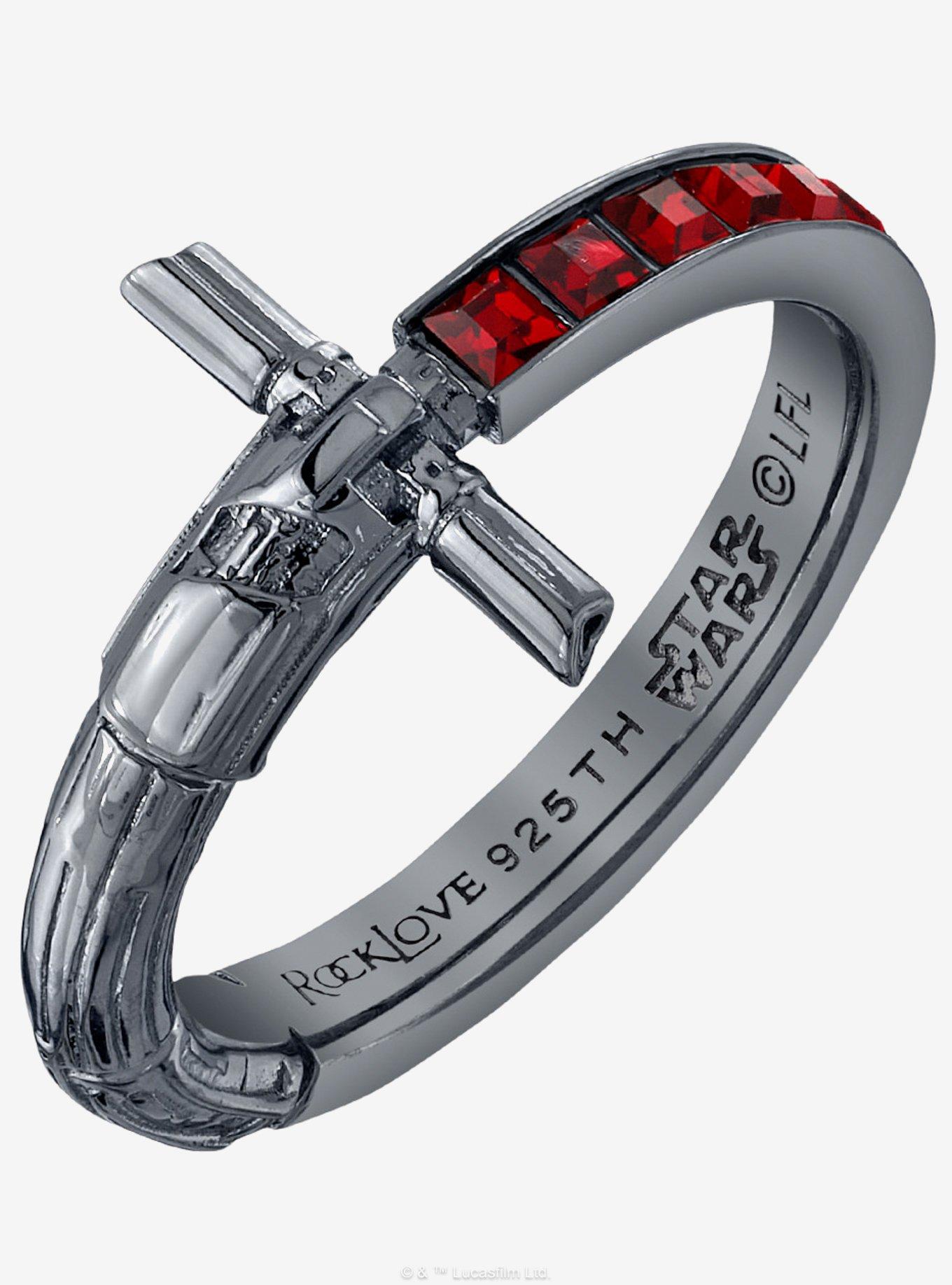 Star Wars X RockLove Kylo Ren Crystal Lightsaber Ring, , hi-res