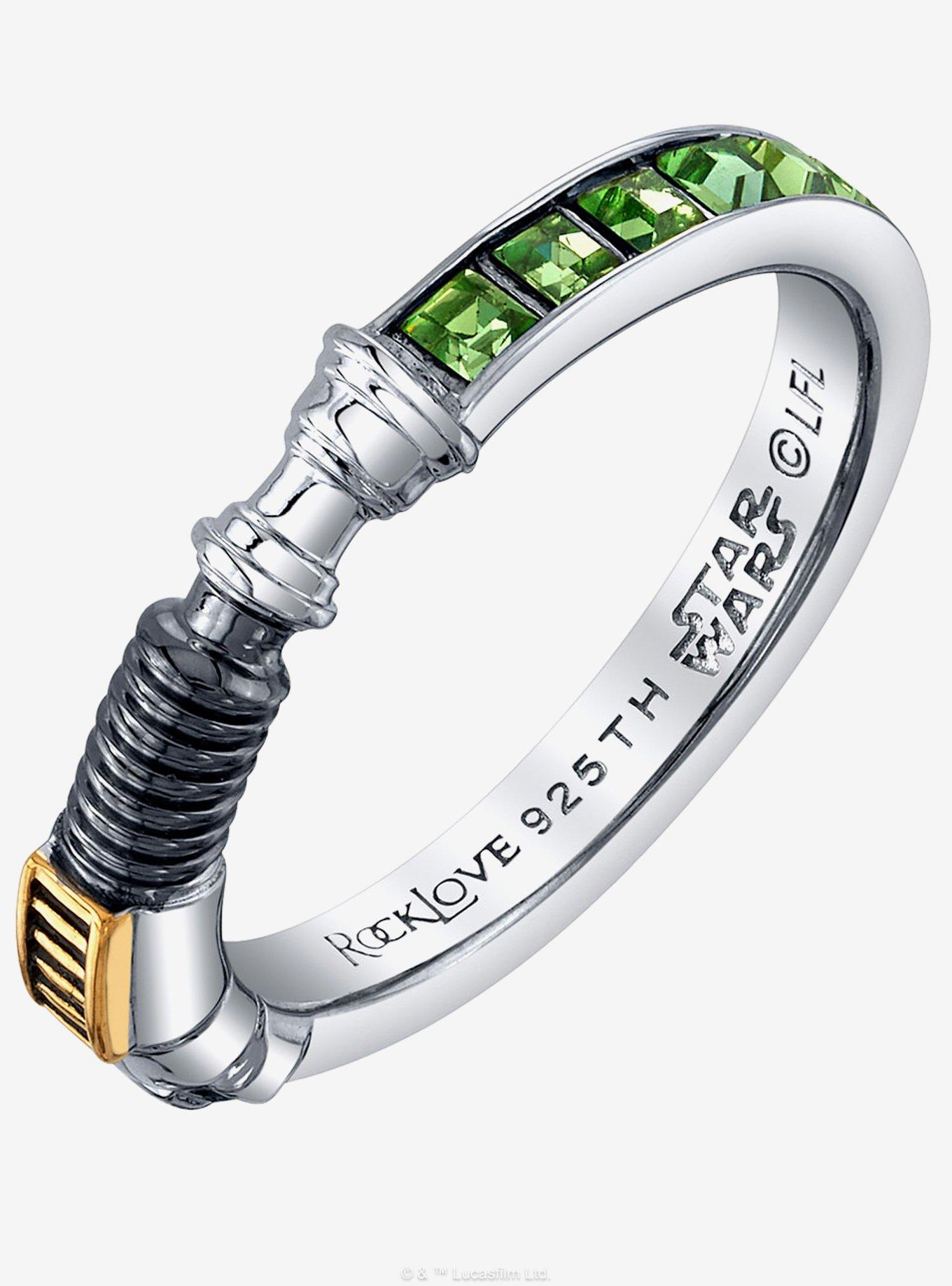 Star Wars X RockLove Luke Skywalker Crystal Lightsaber Ring, , hi-res