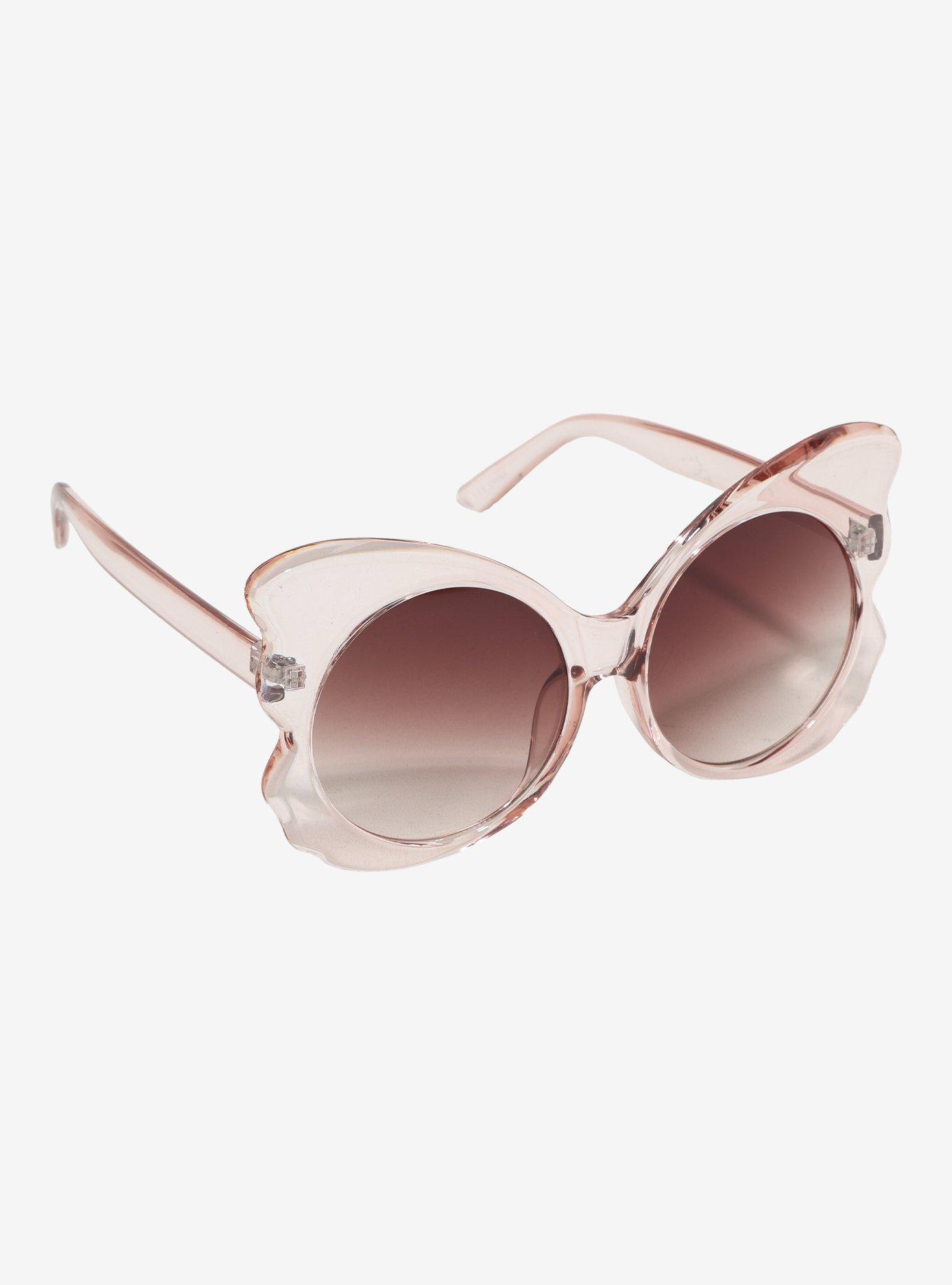 Pink Butterfly Sunglasses, , hi-res