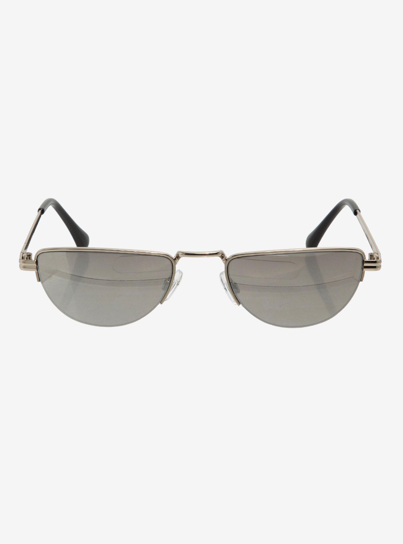 Metal Half-Moon Sunglasses, , hi-res