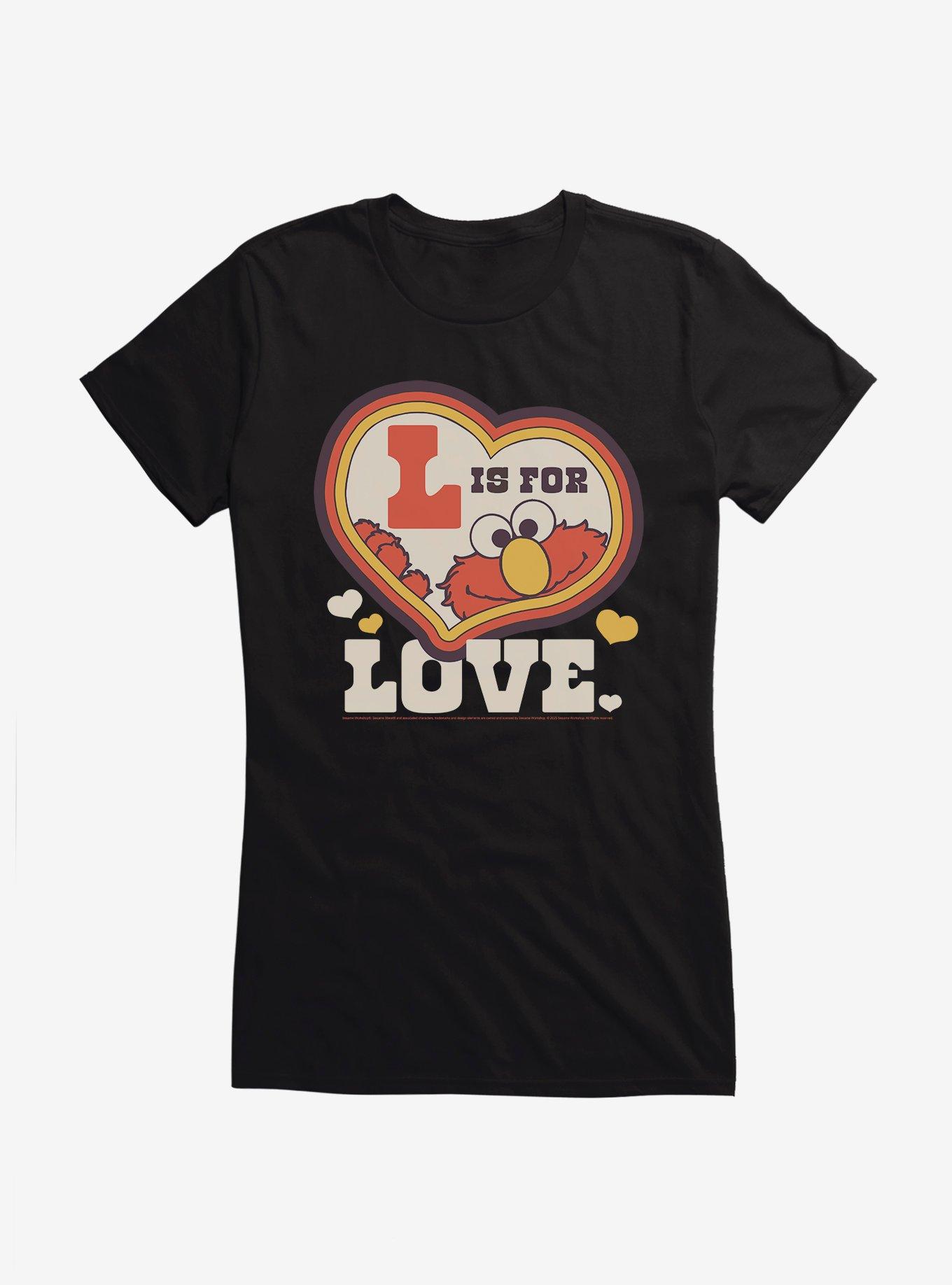 Sesame Street Elmo L Is For Love Girls T-Shirt, , hi-res
