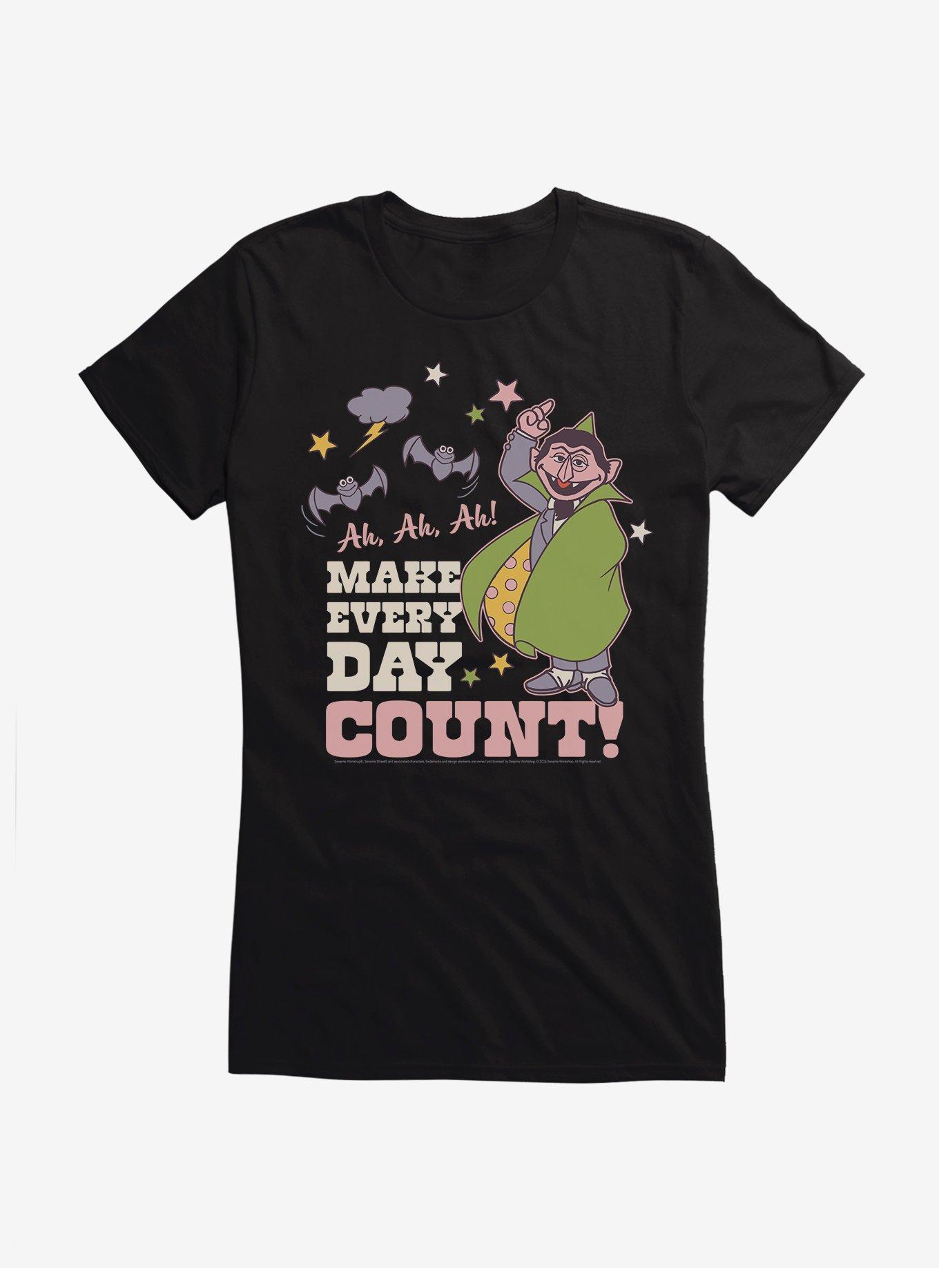 Sesame Street Count Von Count Make Everyday Count! Girls T-Shirt