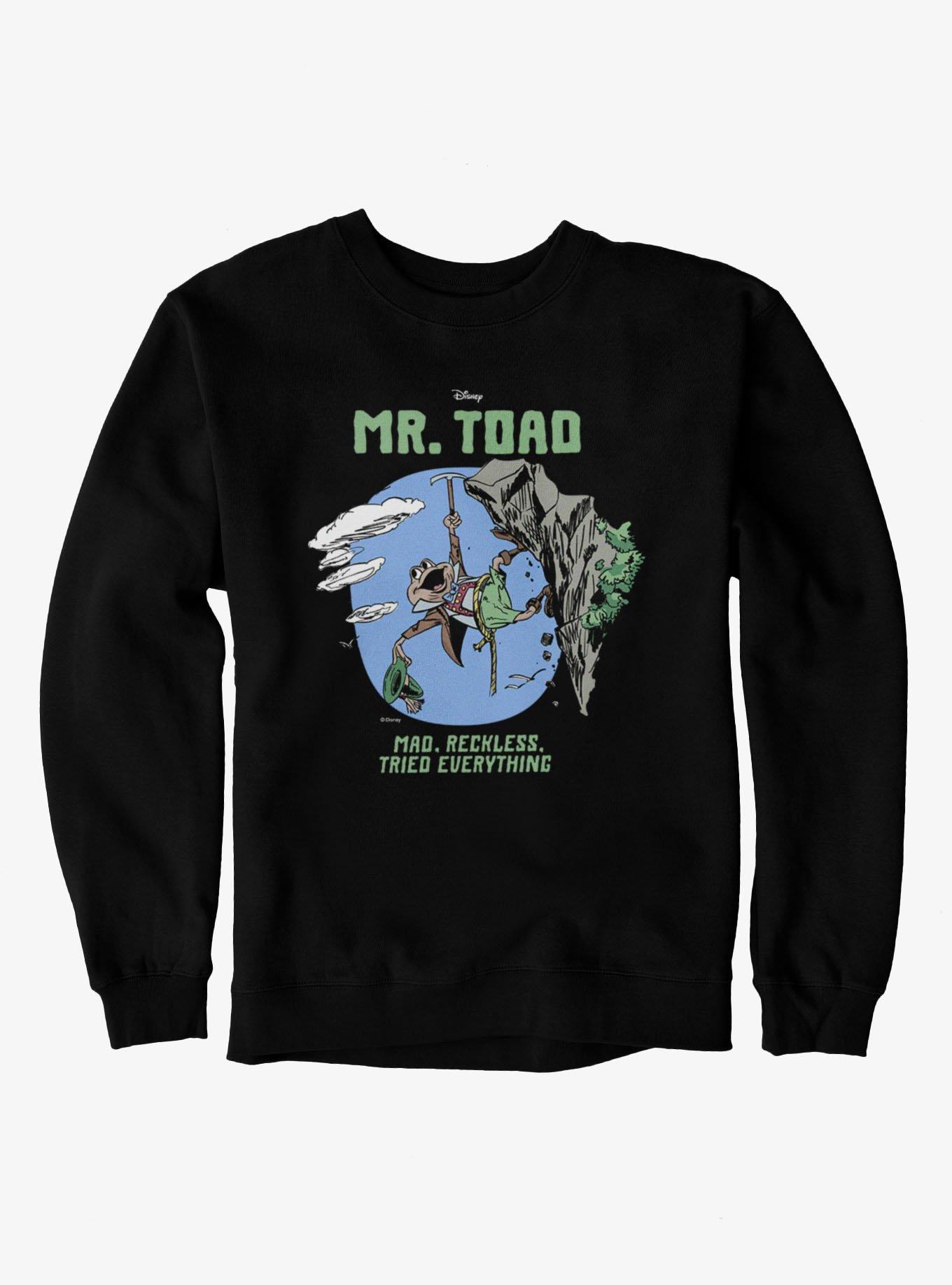 Disney Mr Toad Mad Reckless Cliff Climber Sweatshirt