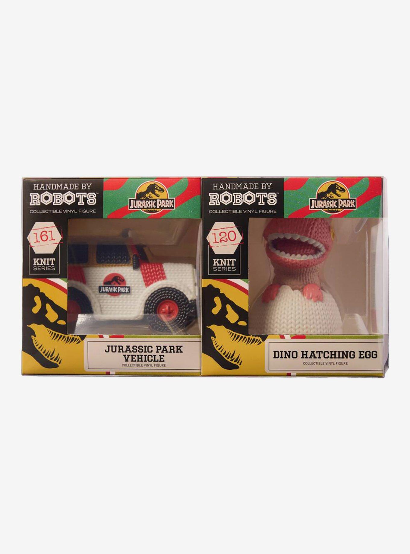 Handmade by Robots Jurassic Park Hatching Egg & Vehicle 2-Pack Vinyl Figure, , hi-res
