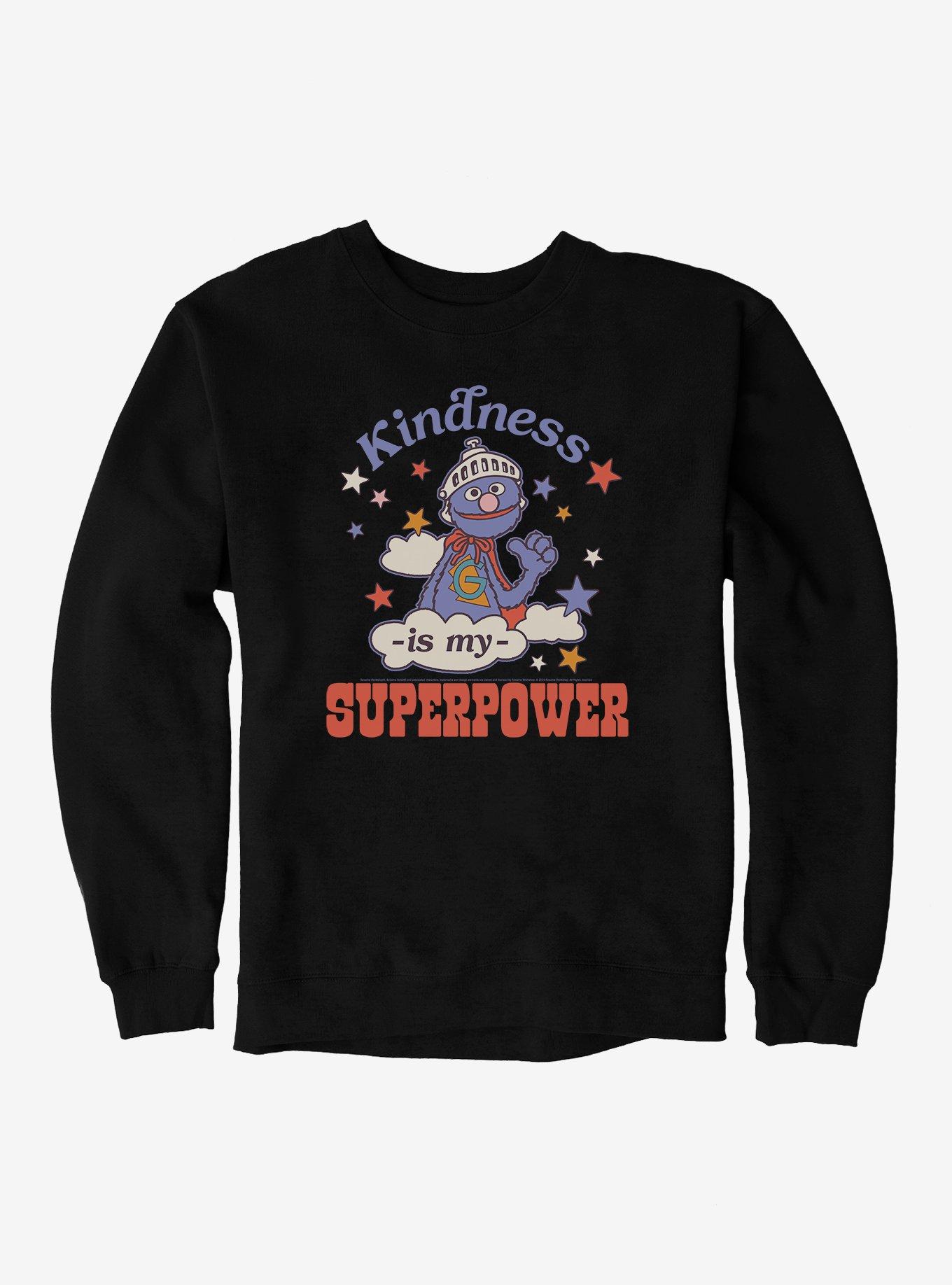 Sesame Street Grover Kindness Is My Superpower Sweatshirt, , hi-res