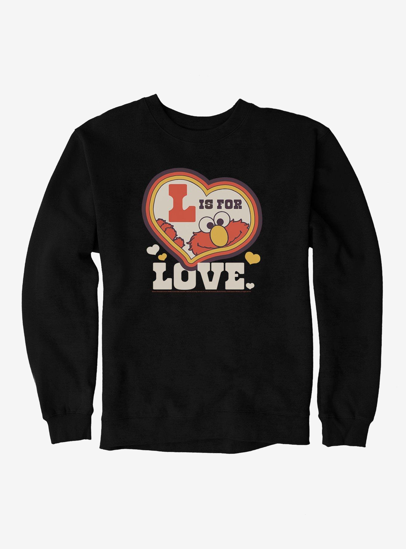 Sesame Street Elmo L Is For Love Sweatshirt, , hi-res