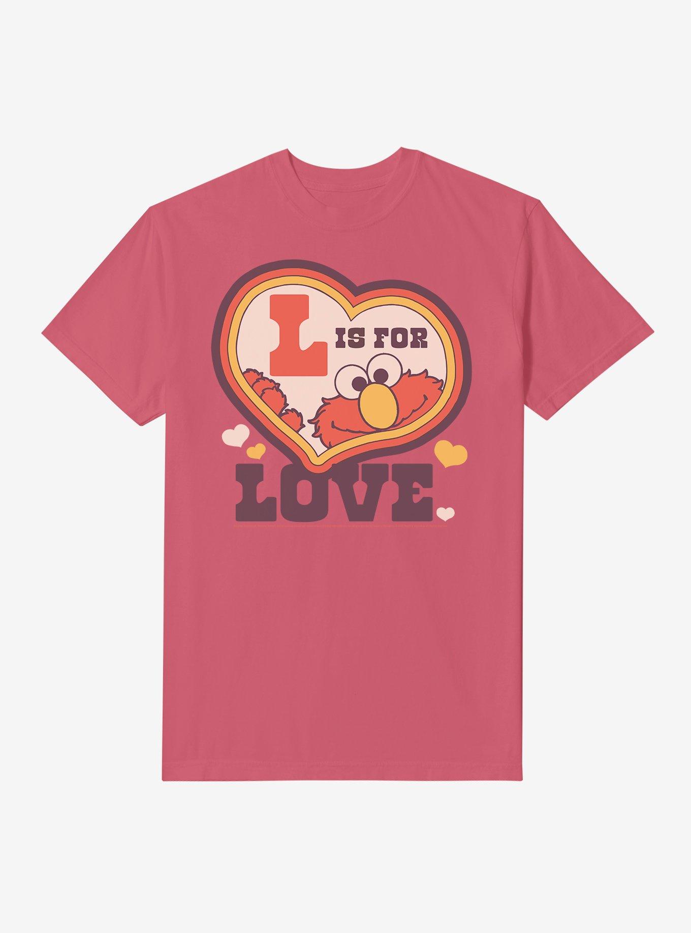 Sesame Street Elmo L Is For Love Garment-Dyed T-Shirt, , hi-res