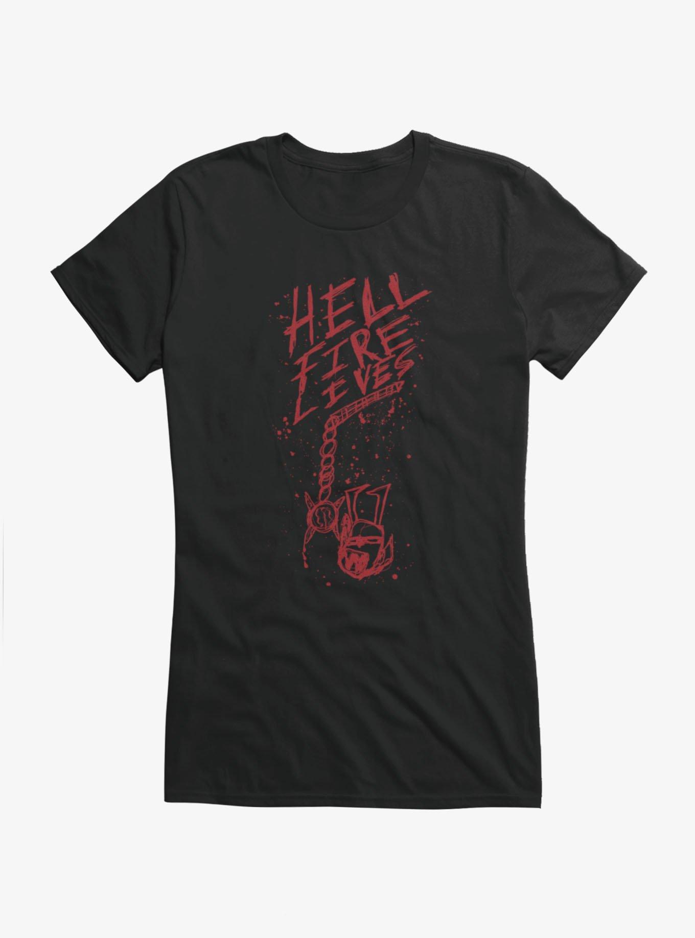 Stranger Things Hellfire Lives Snake Blood Girls T-Shirt