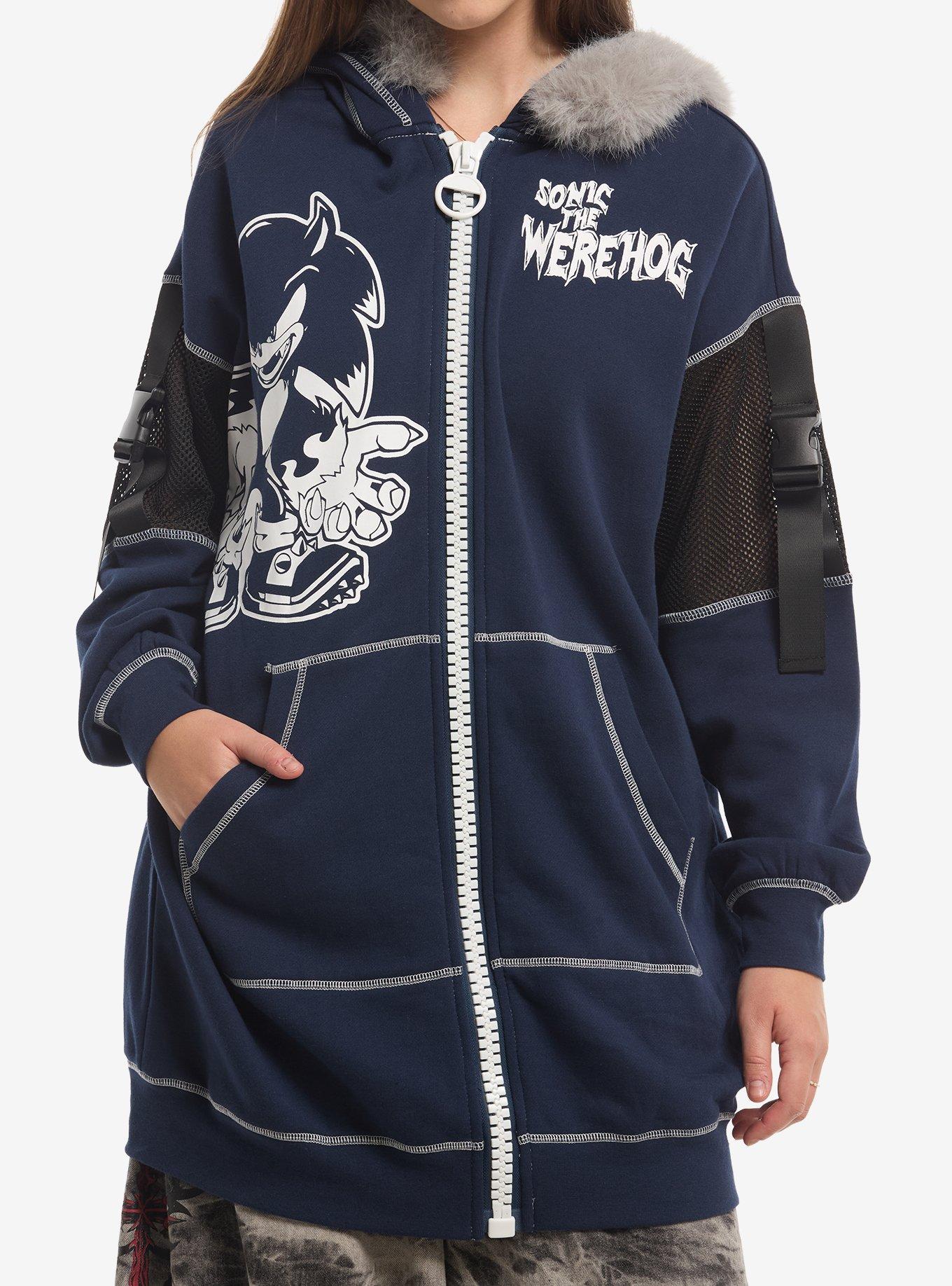 Sonic The Hedgehog Werehog Fur Trim Hoodie Dress