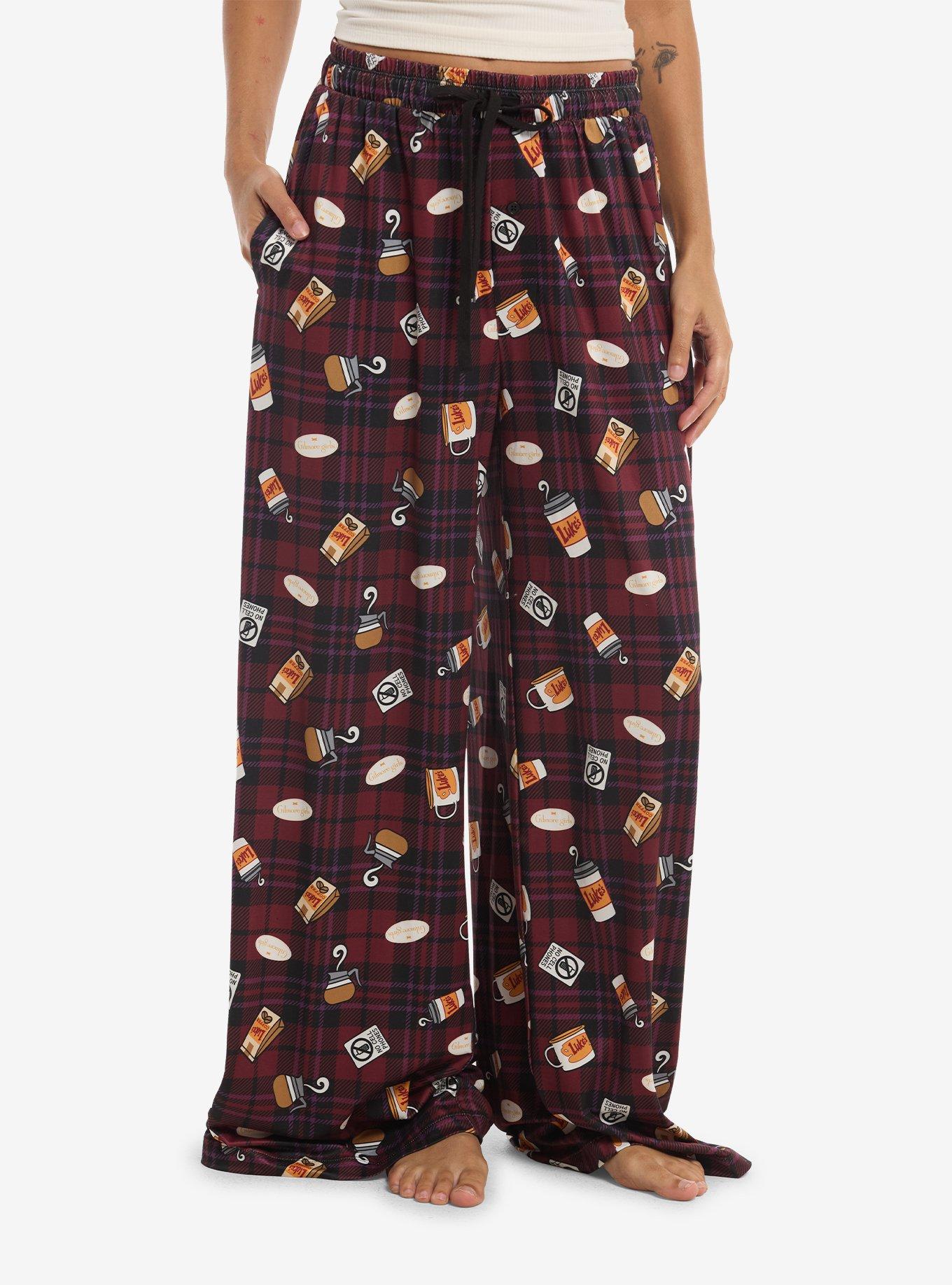 Gilmore Girls Plaid Icons Pajama Pants, , hi-res