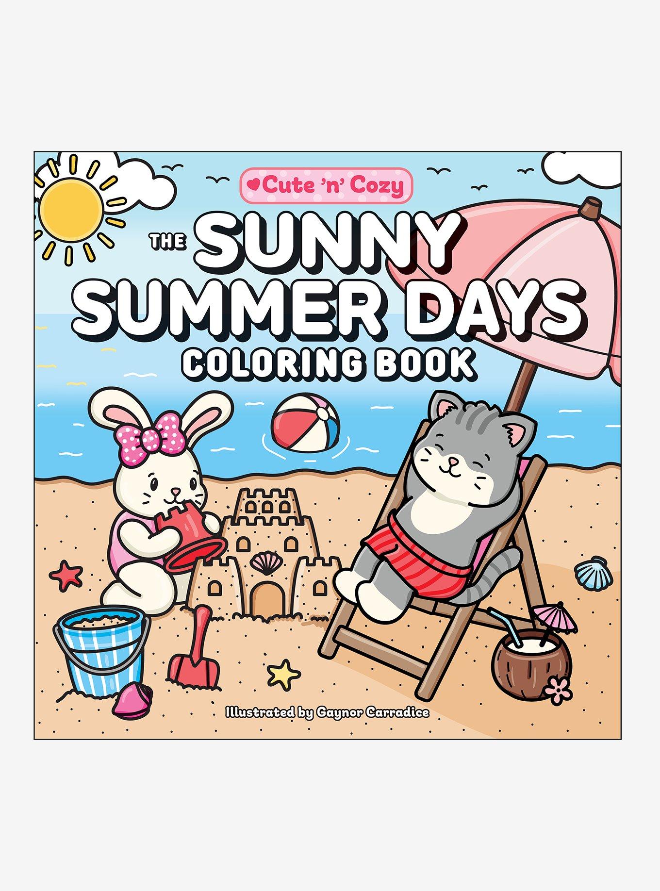 Cute 'N' Cozy The Sunny Summer Days Coloring Book, , hi-res