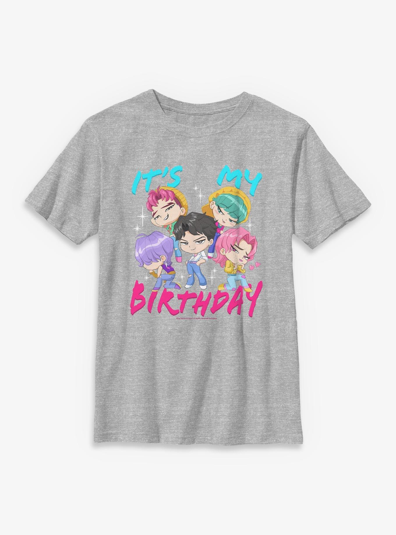 KPop Demon Hunters Saja Boys It's My Birthday Youth T-Shirt, , hi-res