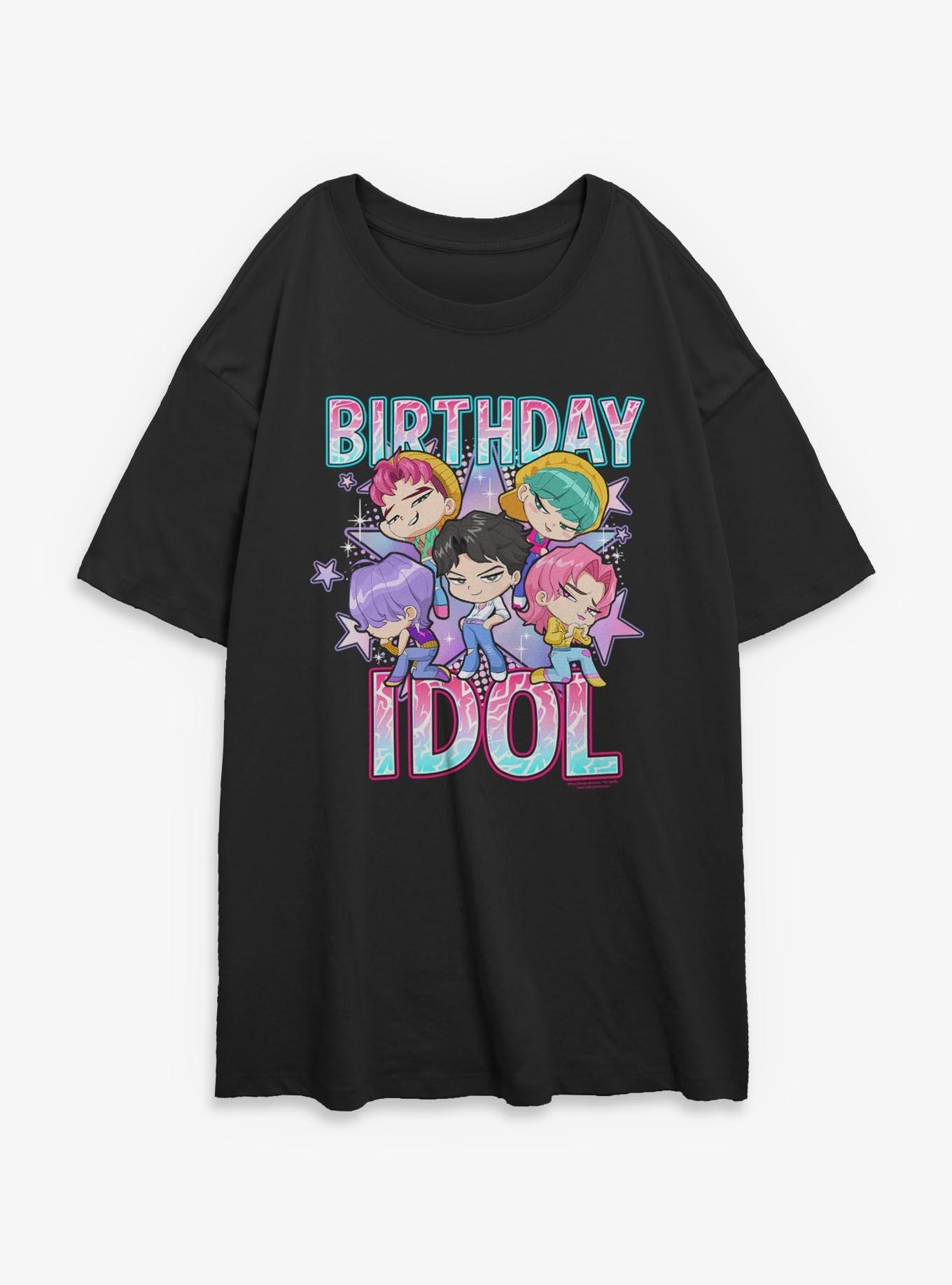 KPop Demon Hunters Saja Boys Birthday Idol Womens Oversized T-Shirt, , hi-res