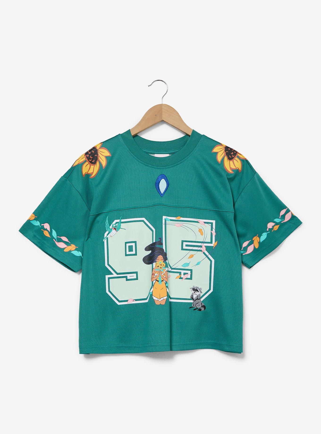 Disney Pocahontas Women's Cropped Football Jersey - BoxLunch Exclusive, , hi-res