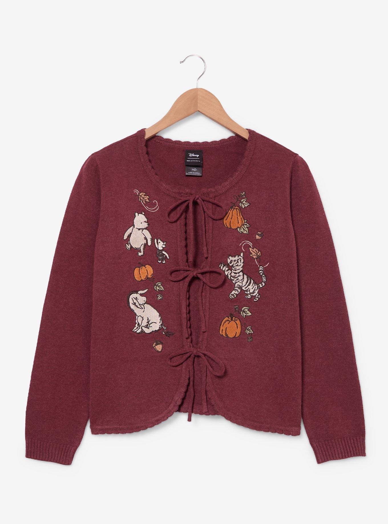 Disney Winnie the Pooh Pumpkins Women's Tie Cardigan - BoxLunch Exclusive