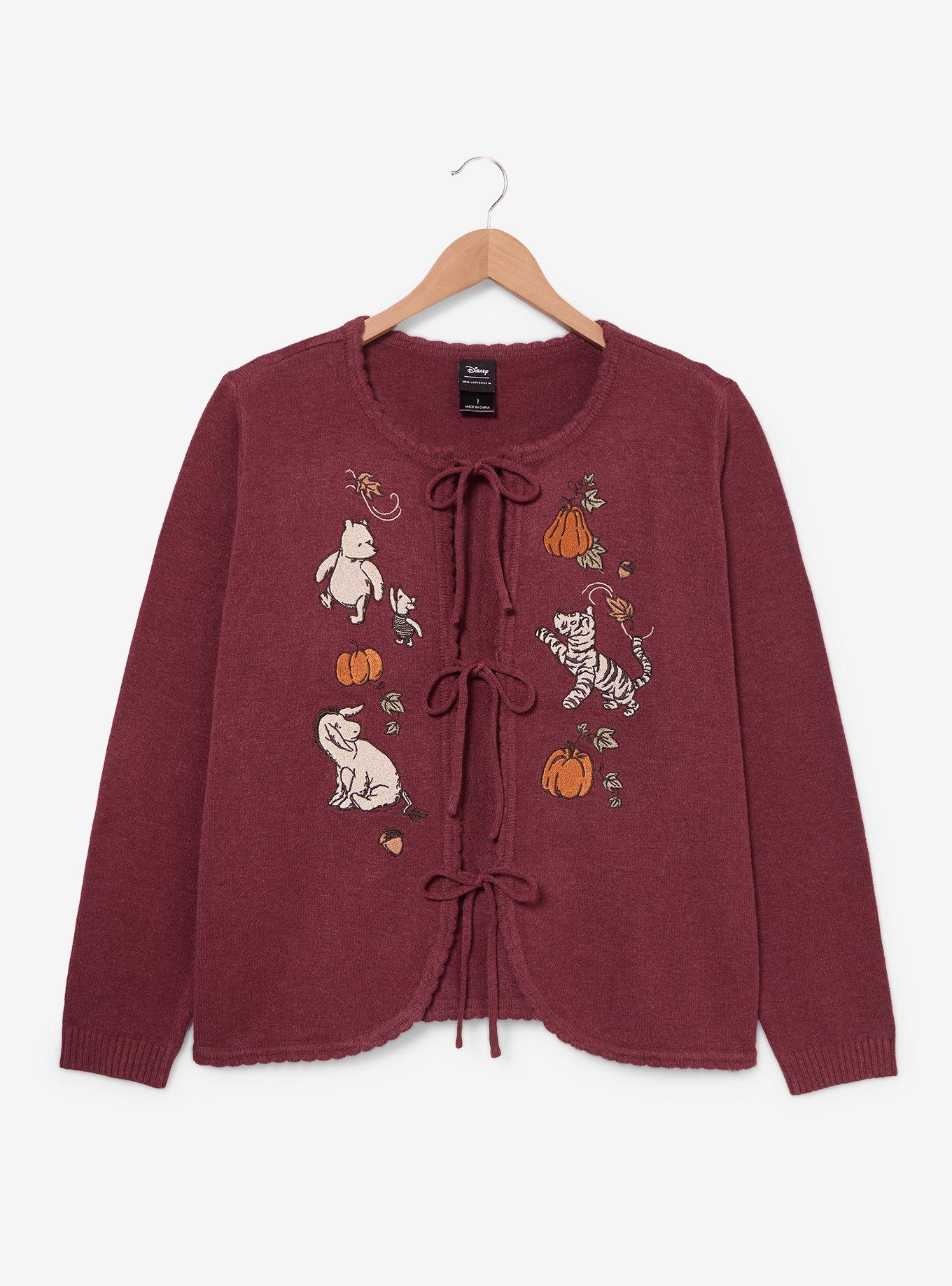 Disney Winnie the Pooh Pumpkins Women's Plus Tie Cardigan - BoxLunch Exclusive