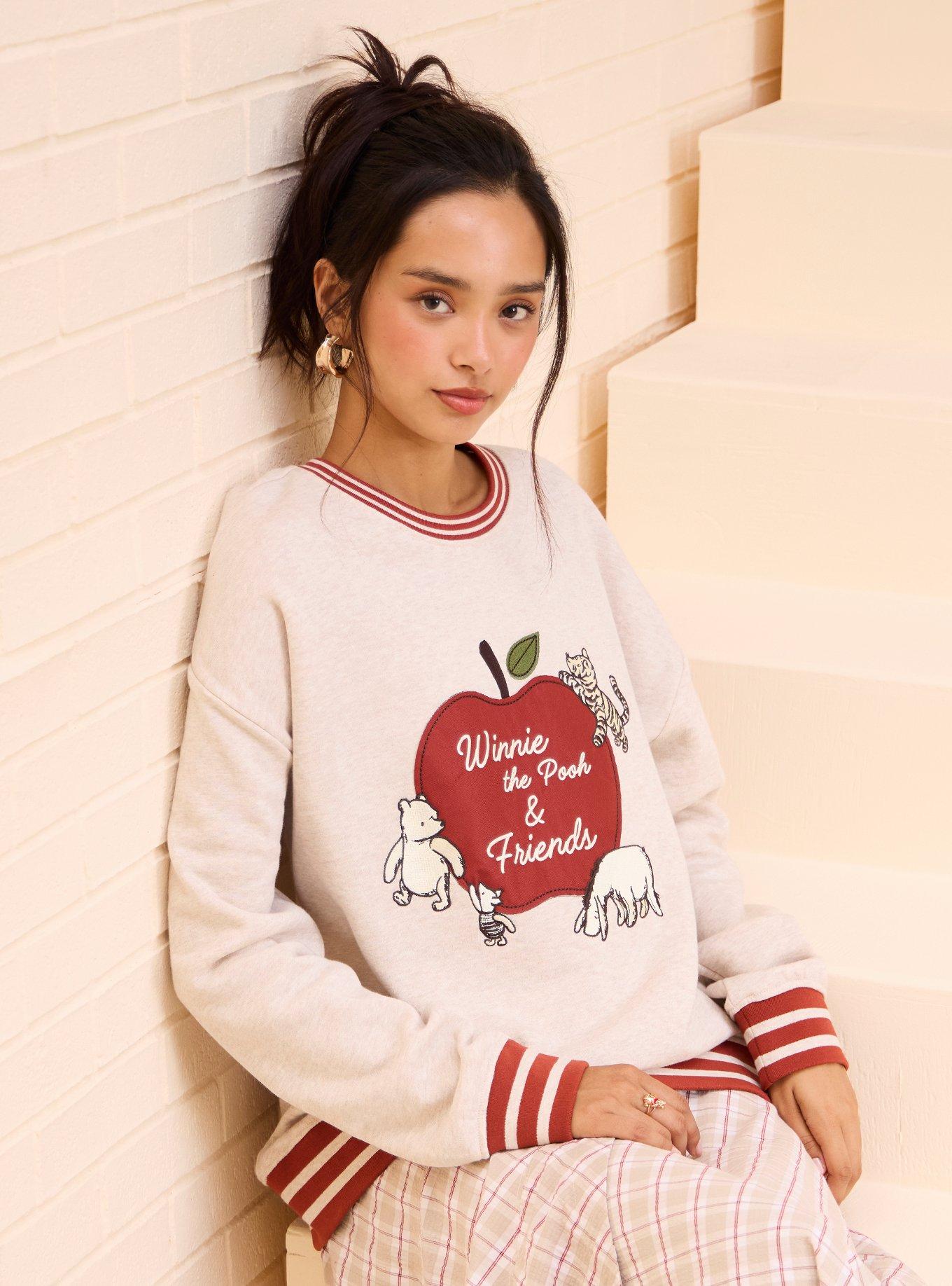 Disney Winnie the Pooh Classic Bear & Friends Apple Crewneck - BoxLunch Exclusive