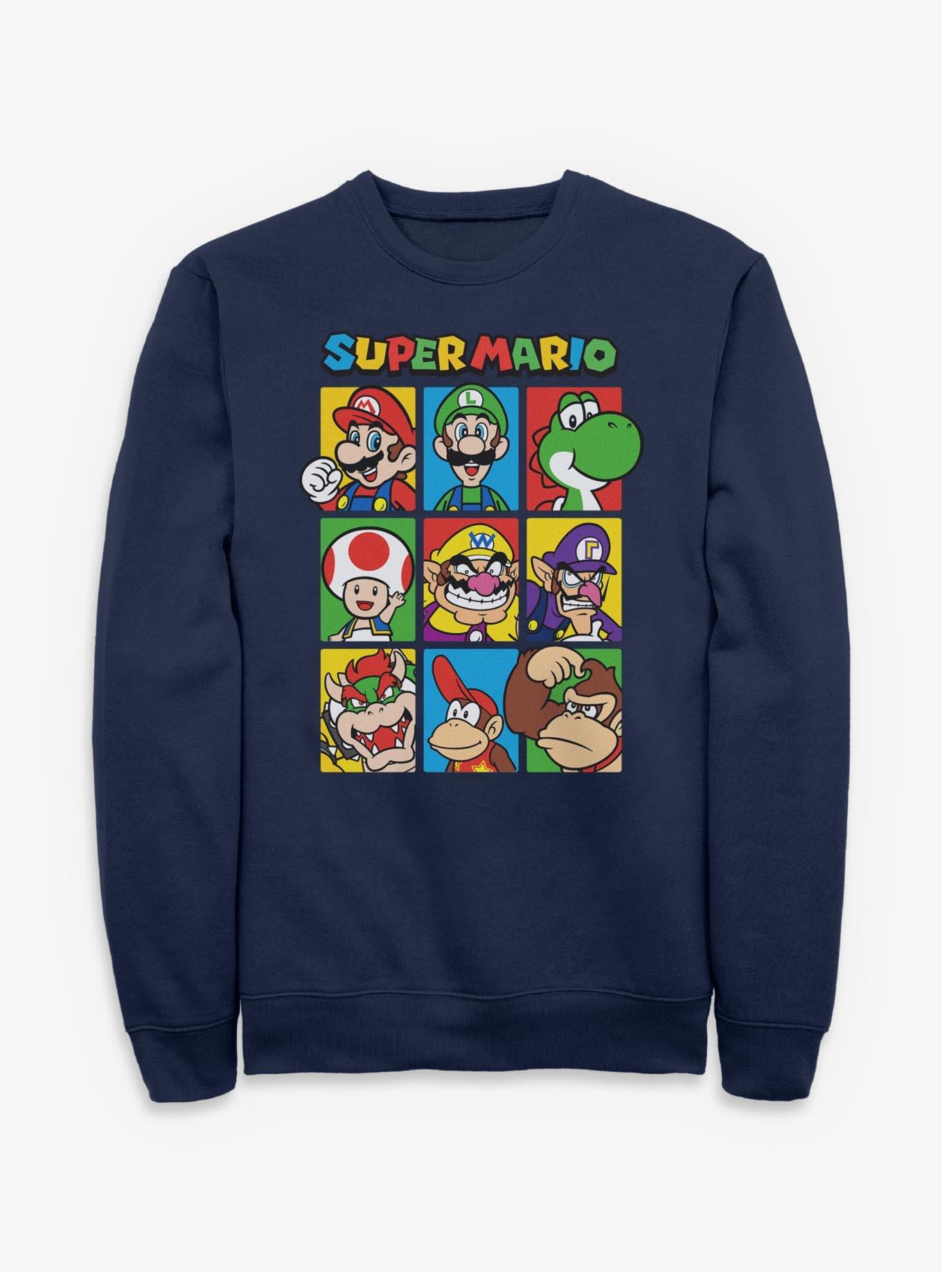Nintendo Super Mario Character Hall Of Fame Sweatshirt, , hi-res