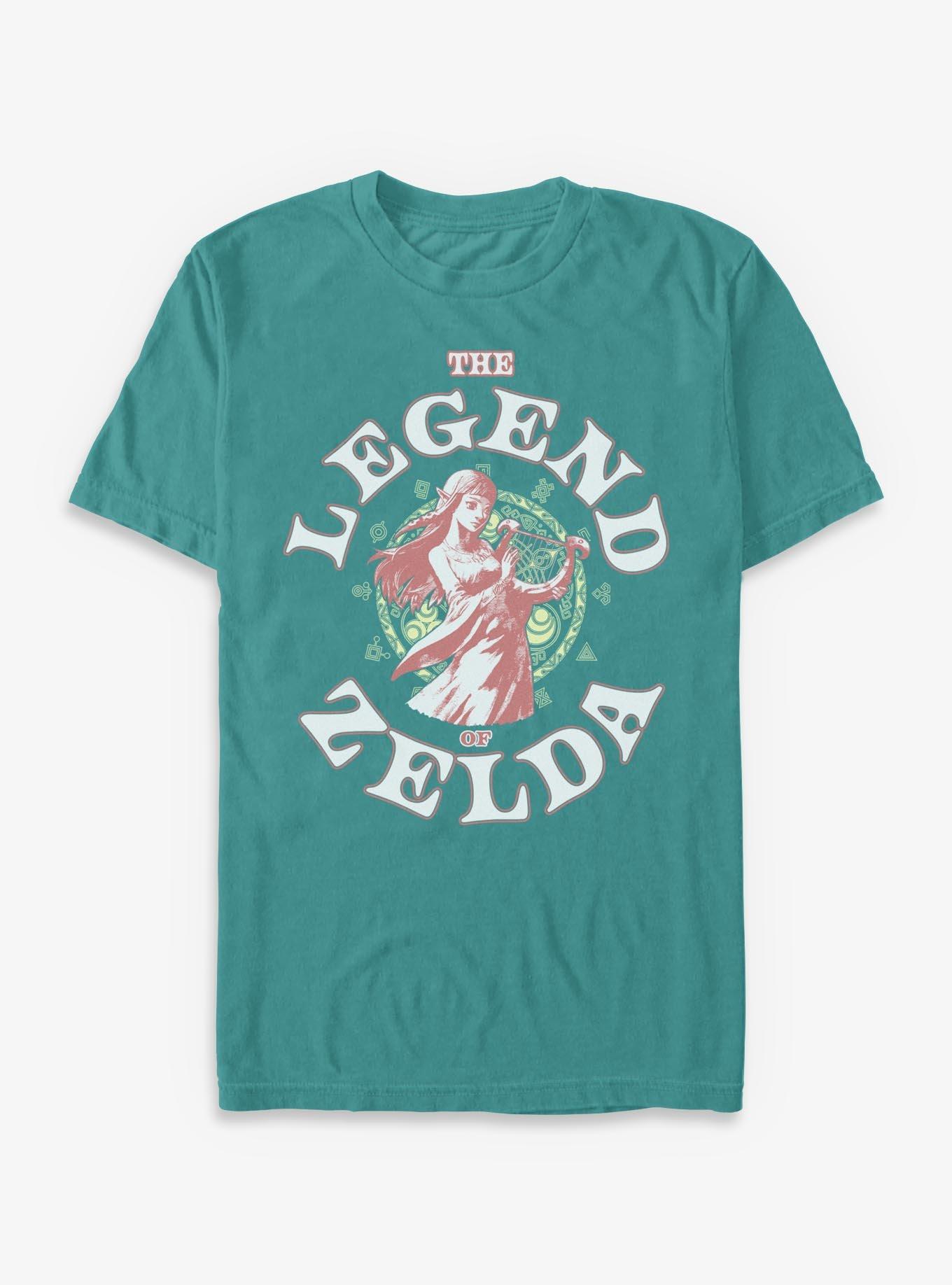The Legend Of Zelda Fighting Crest Zelda Garment-Dyed T-Shirt, , hi-res