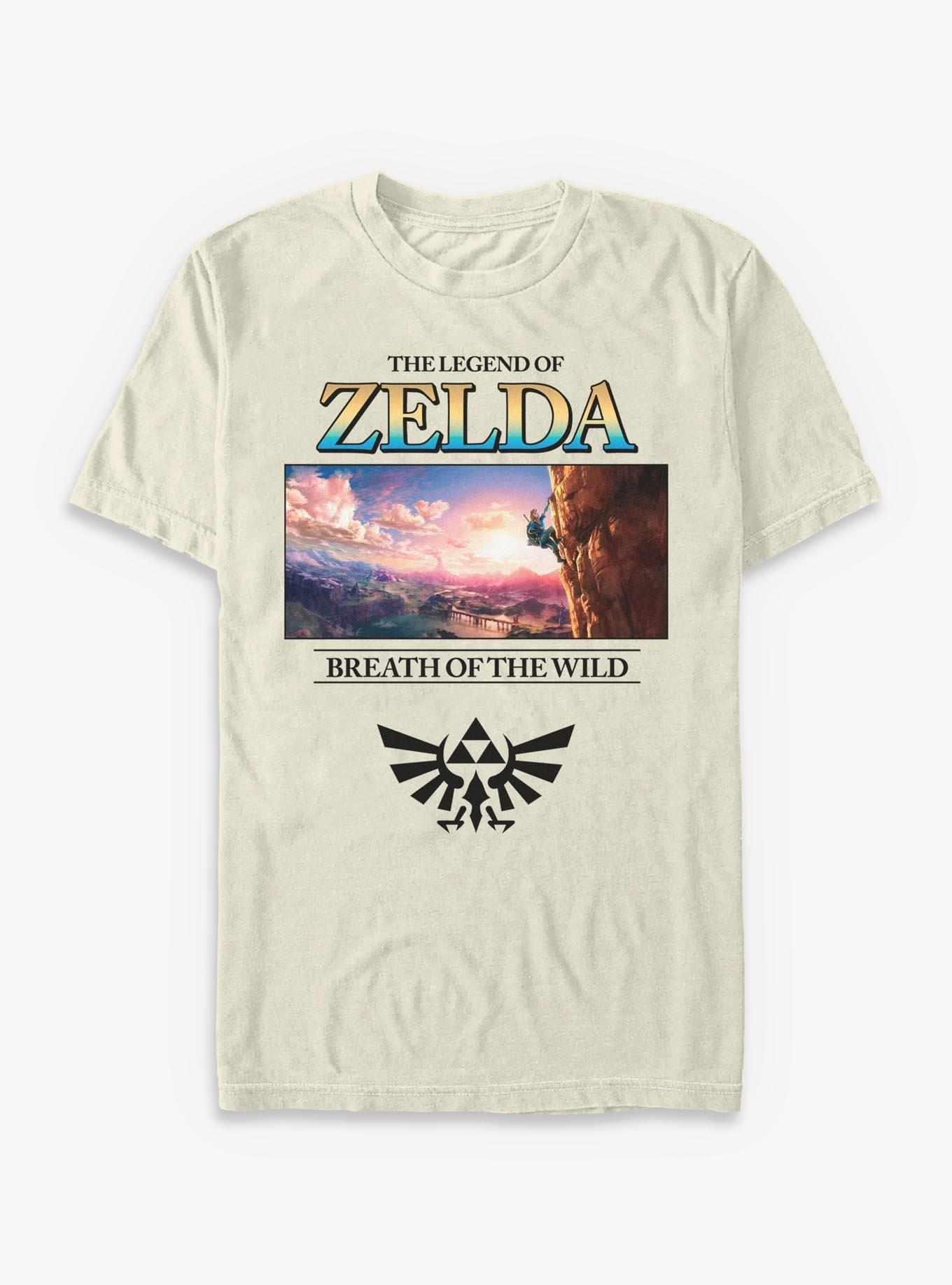 The Legend Of Zelda Breath Of The Wild View Garment-Dyed T-Shirt, , hi-res