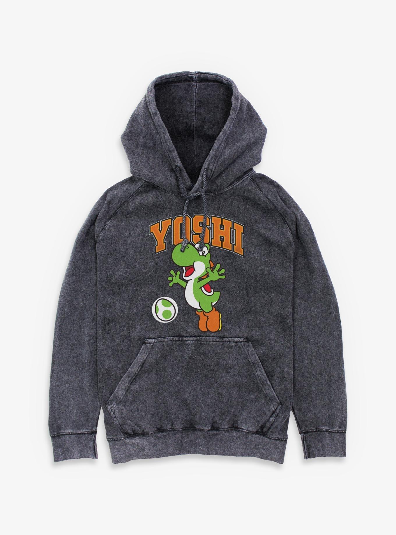 Nintendo Mario Yoshi Jump Mineral Wash Hoodie, , hi-res