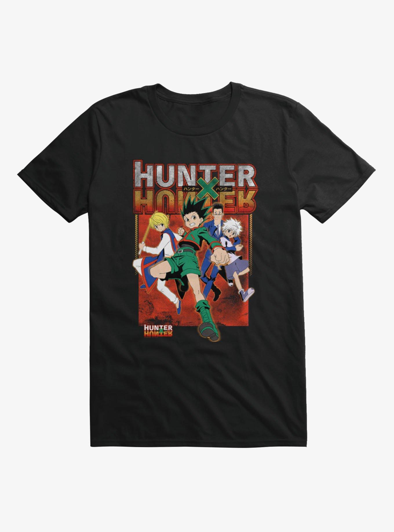 Hunter X Hunter Group Attack T-Shirt, BLACK, hi-res