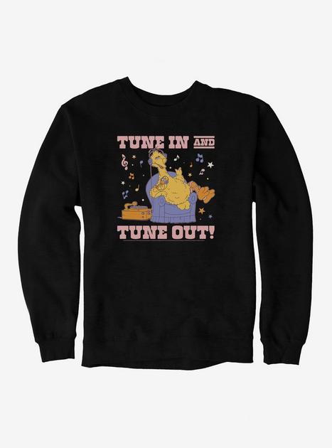 Sesame Street Big Bird Tune In And Tune Out! Sweatshirt - BLACK