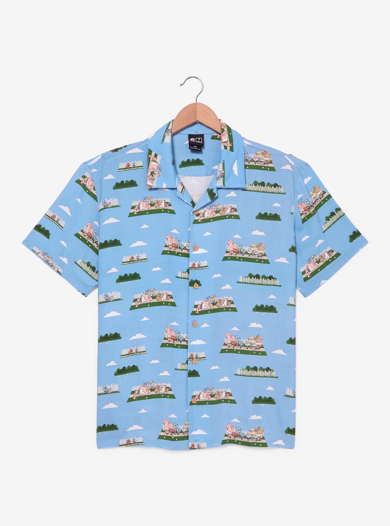 The Amazing World of Gumball Copycats Allover Print Woven Button Up - BoxLunch Exclusive