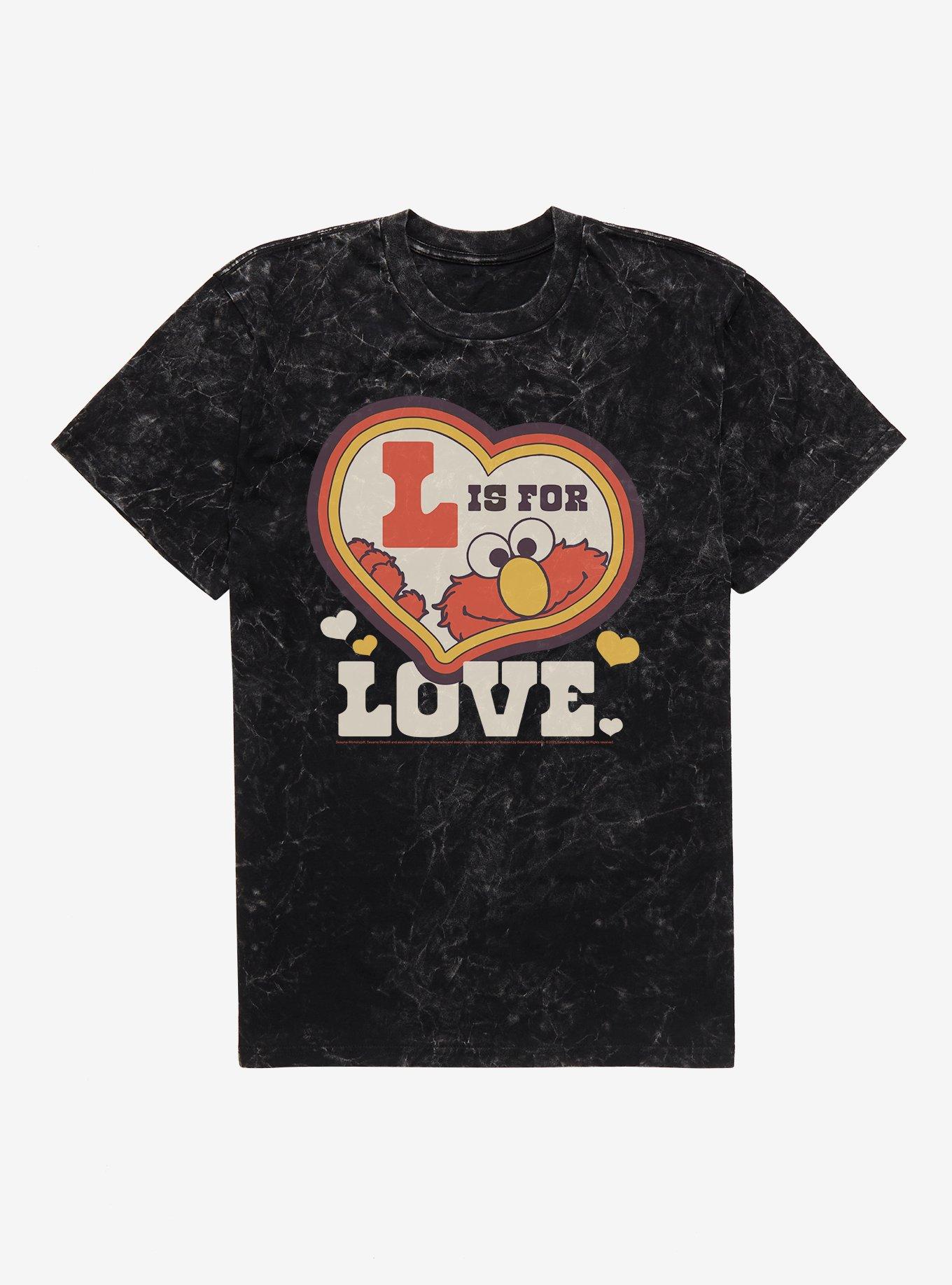 Sesame Street L Is For Love Mineral Wash T-Shirt, , hi-res