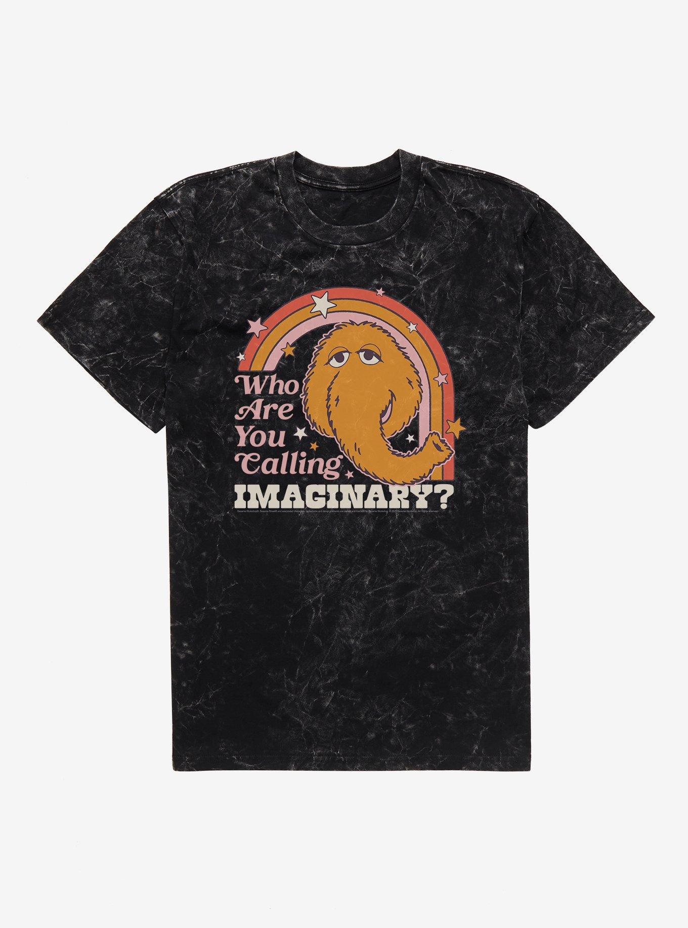 Sesame Street Snuffleupagus Who Are You Calling Imaginary? Mineral Wash T-Shirt
