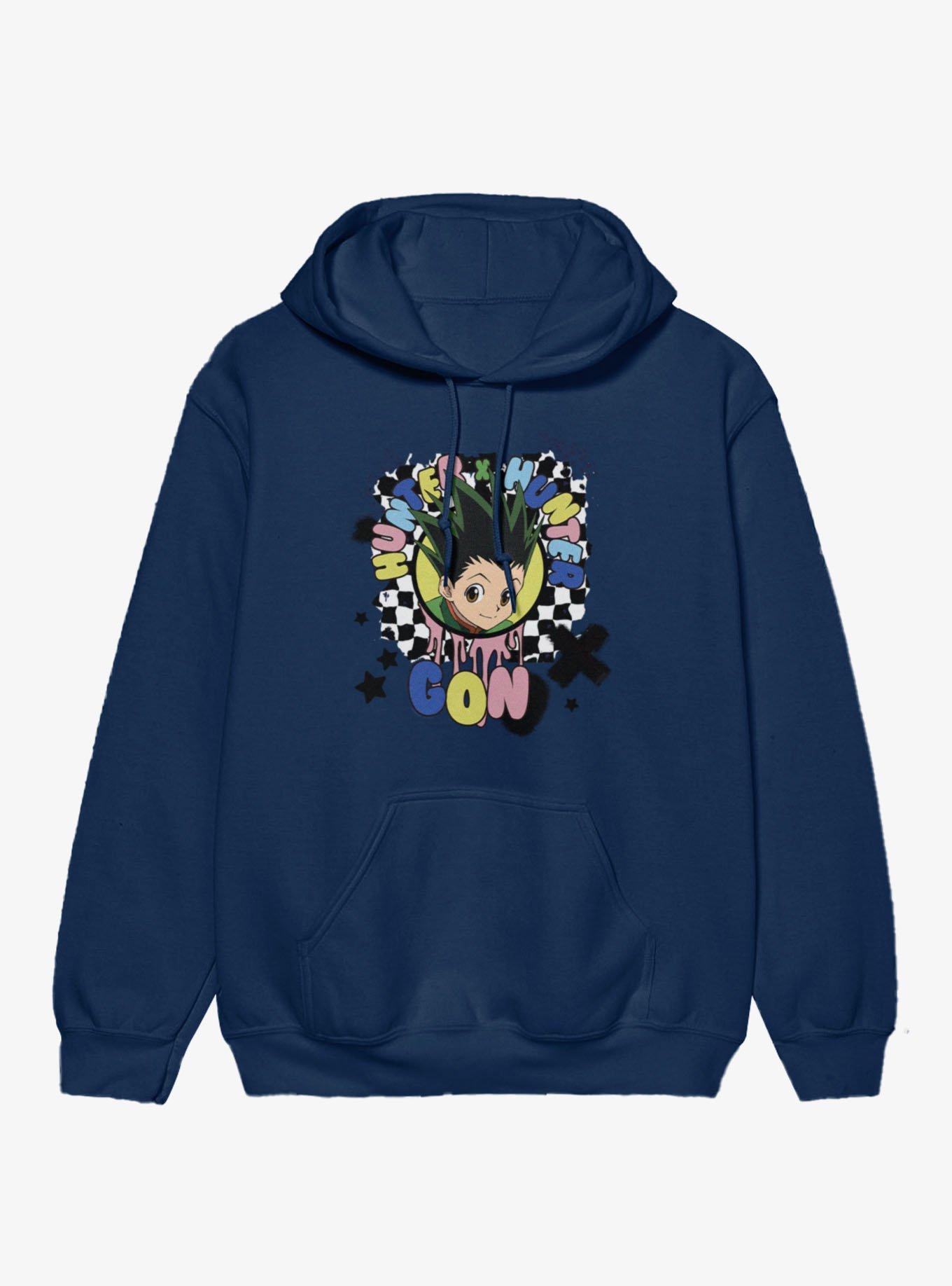 Hunter X Hunter Gon Graffiti Hoodie, NAVY, hi-res view 1