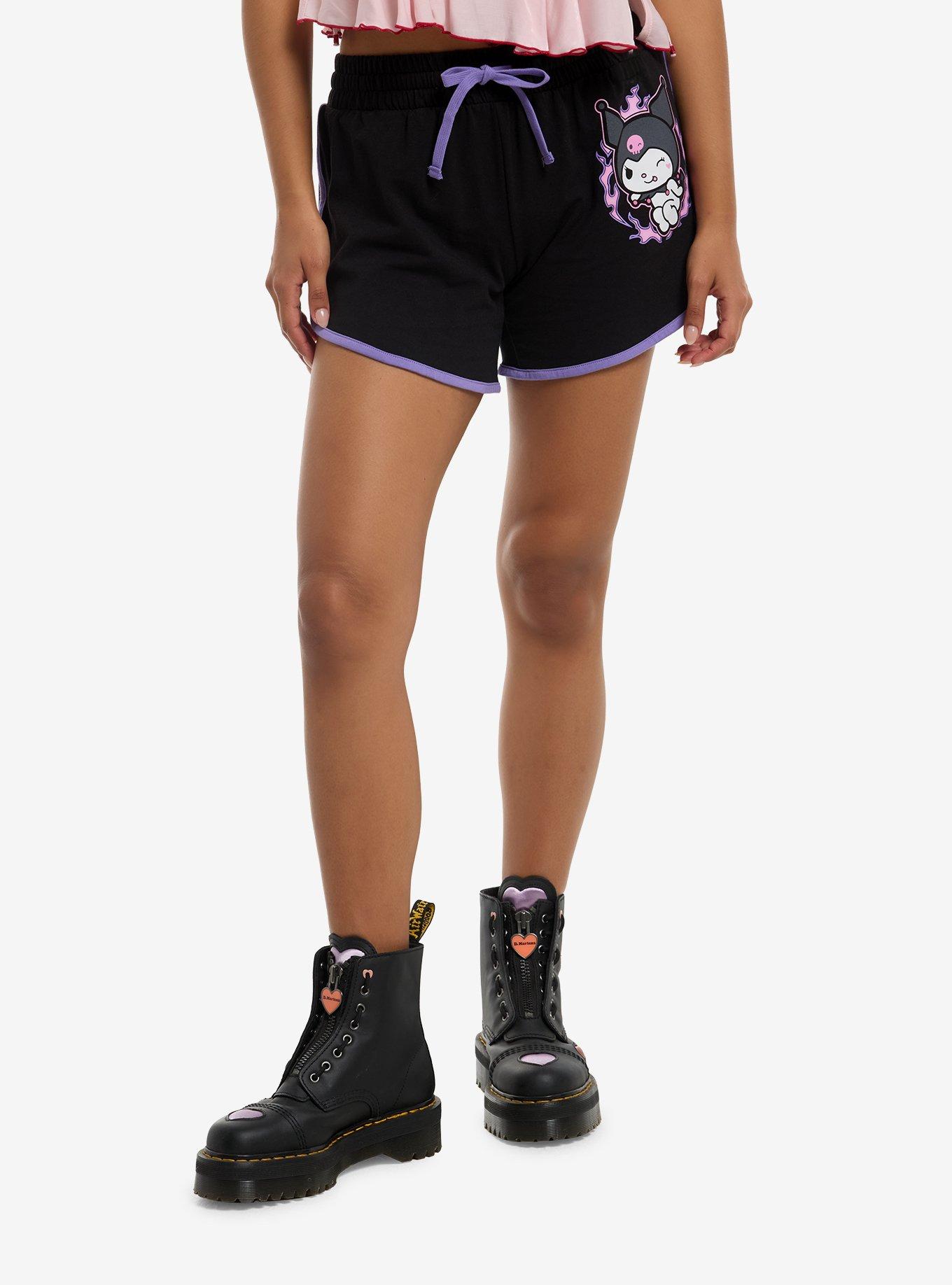 Kuromi Portrait Girls Lounge Shorts, , hi-res