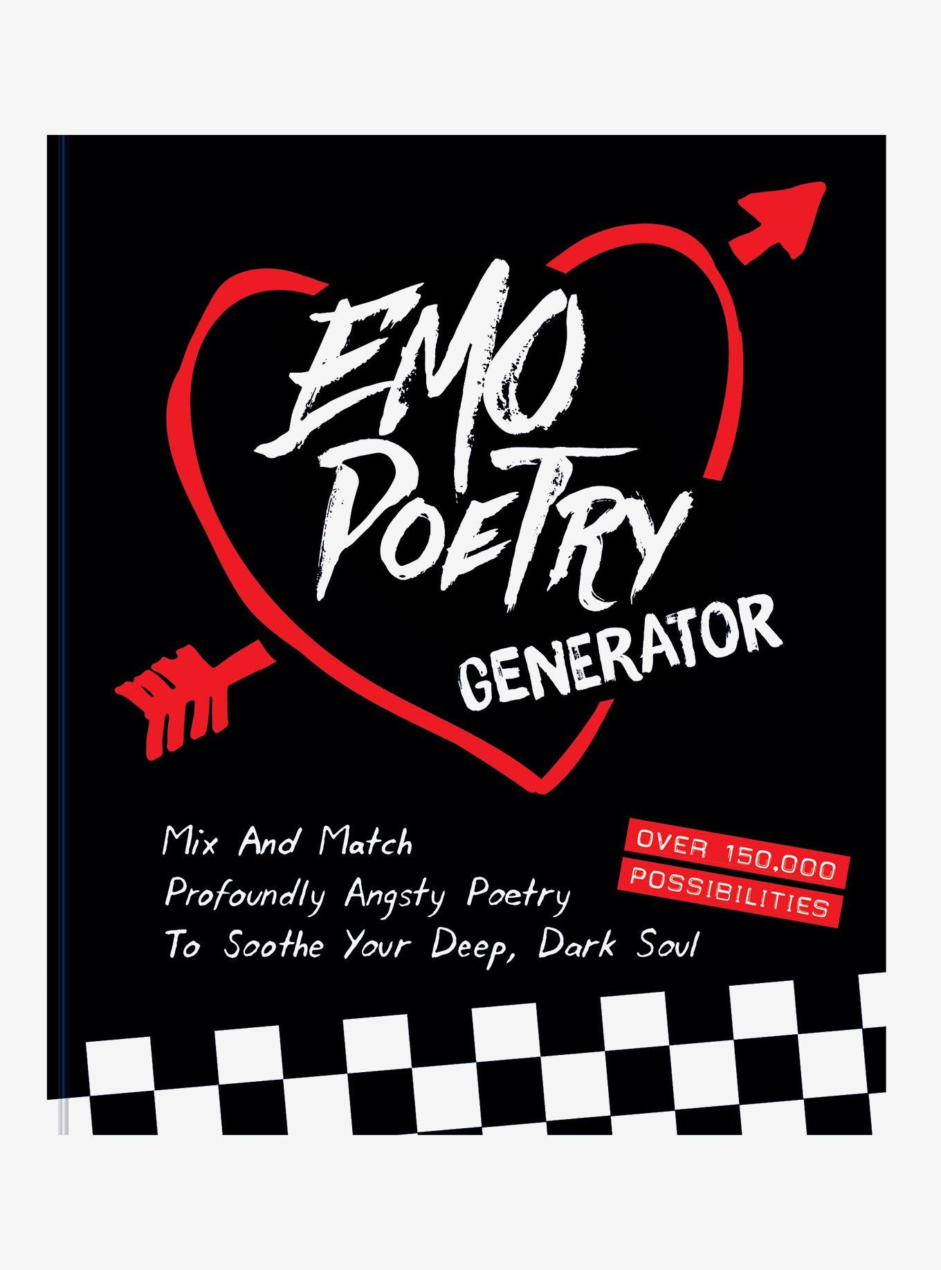 Emo Poetry Generator Book, , hi-res